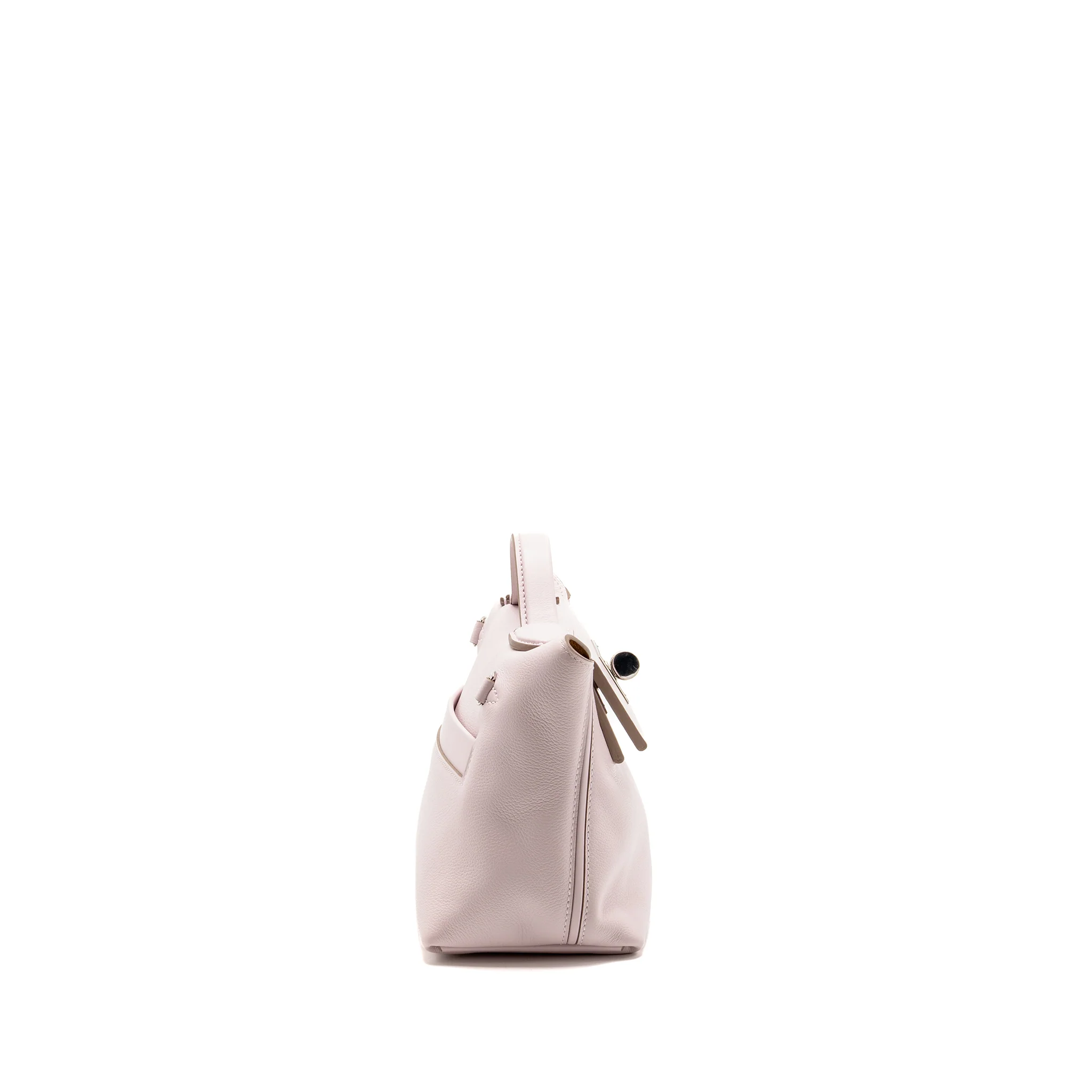 Hermes Mini 24/24 2424-21 evercolor/ swift mauve pale / sesame SHW stamp B - Image 3