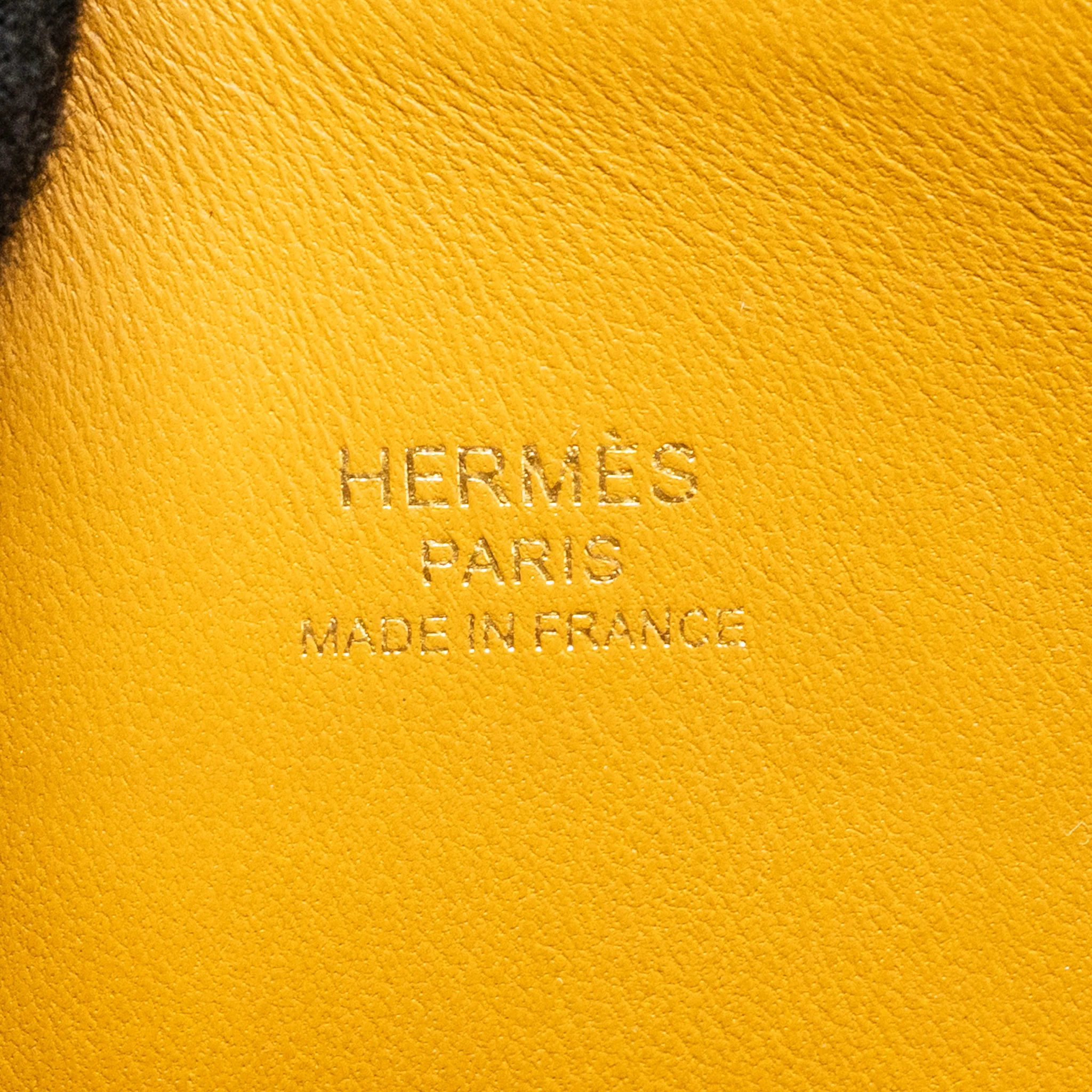 Hermes Mini Bolide Chèvre Mysore Caramel multicolour Strap GHW Stamp B - Image 14