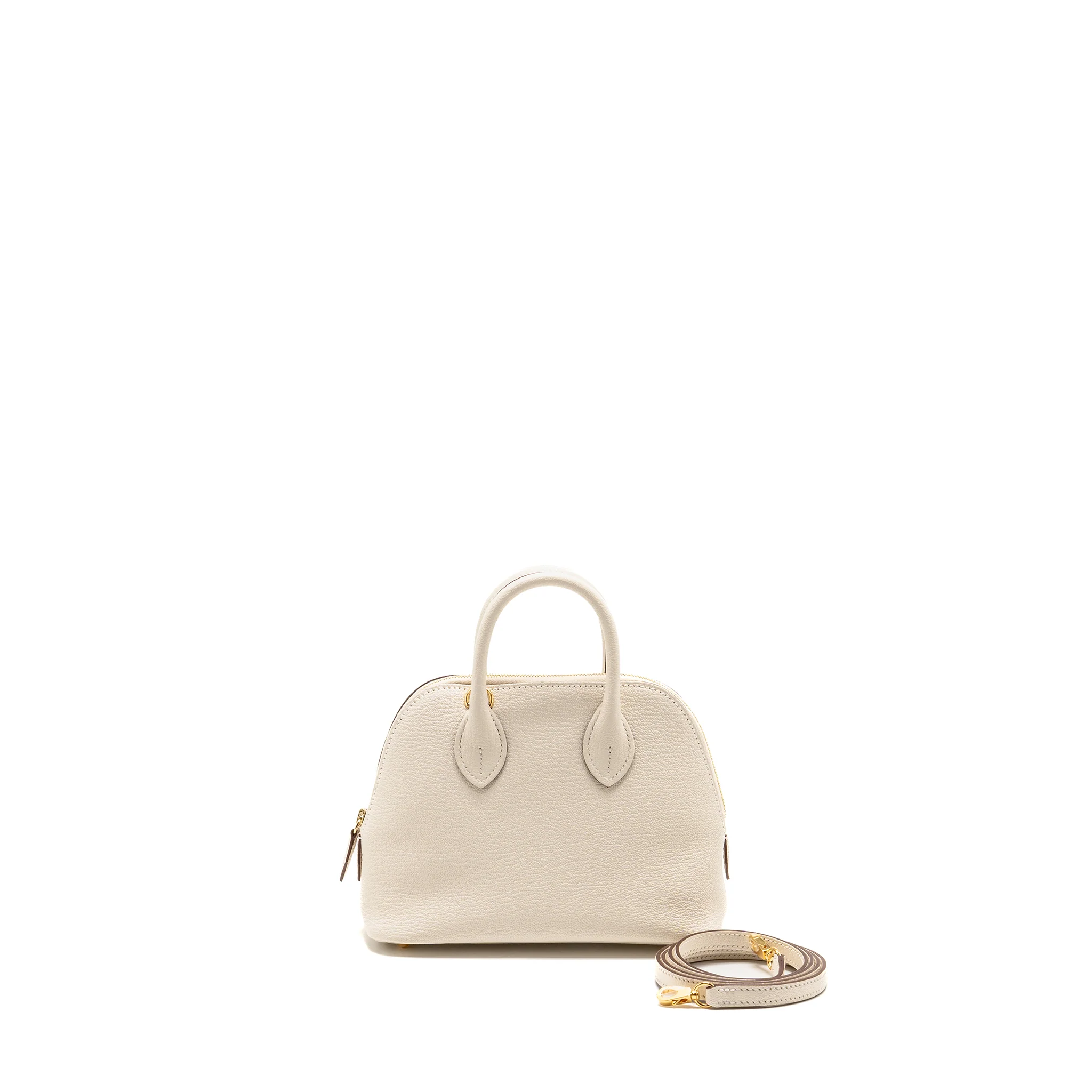 Hermes Mini Bolide Chèvre Mysore Nata GHW Stamp K