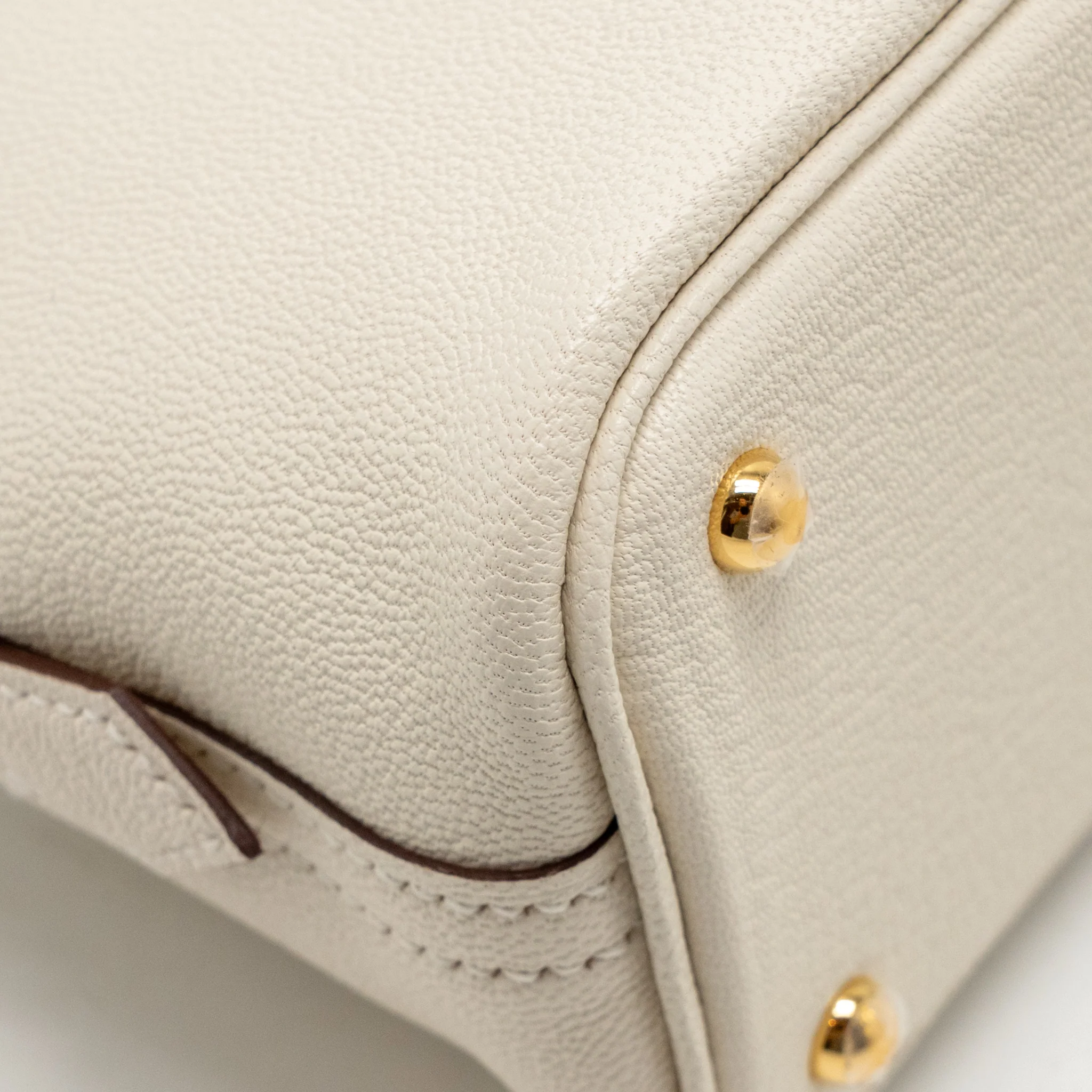 Hermes Mini Bolide Chèvre Mysore Nata GHW Stamp K - Image 11