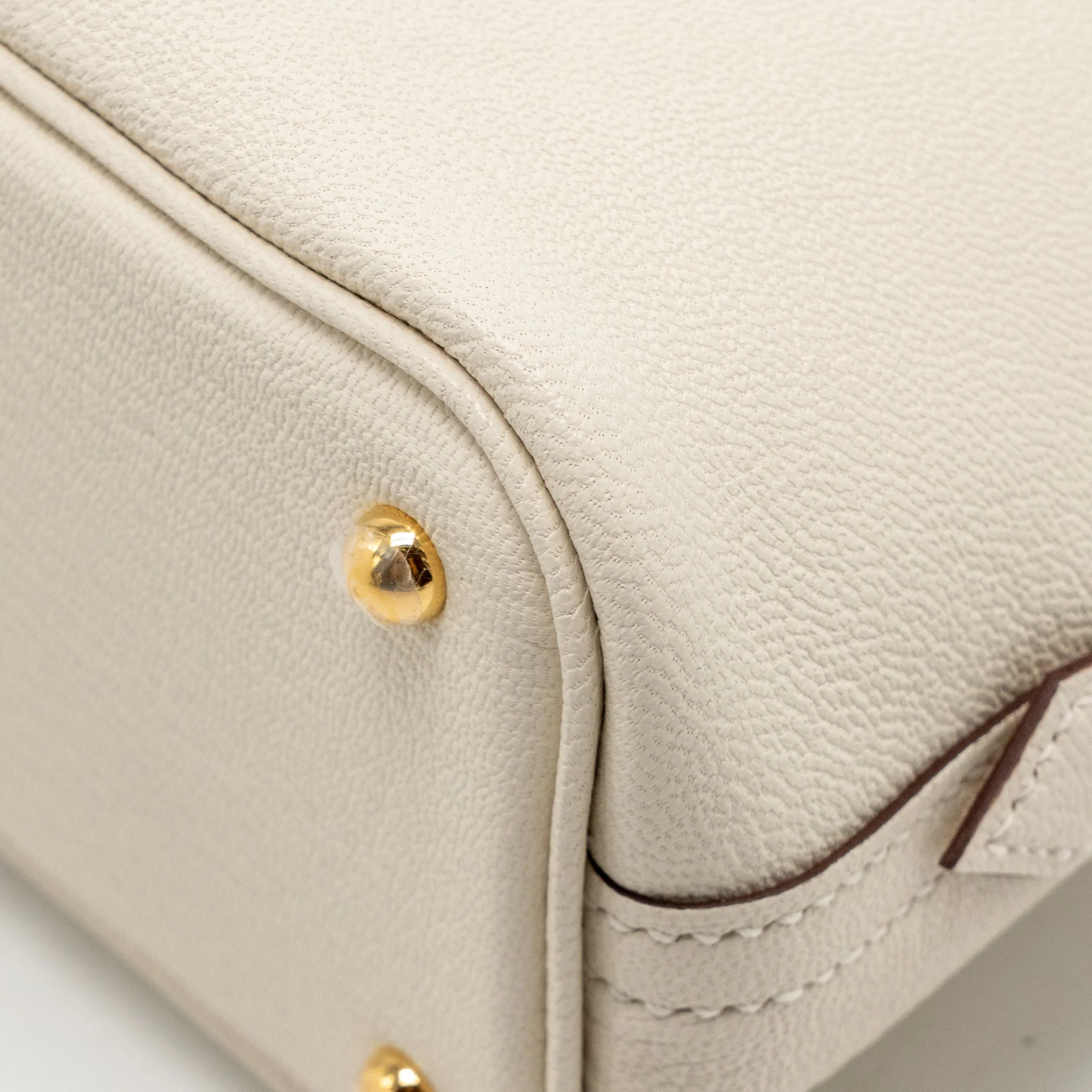 Hermes Mini Bolide Chèvre Mysore Nata GHW Stamp K - Image 12