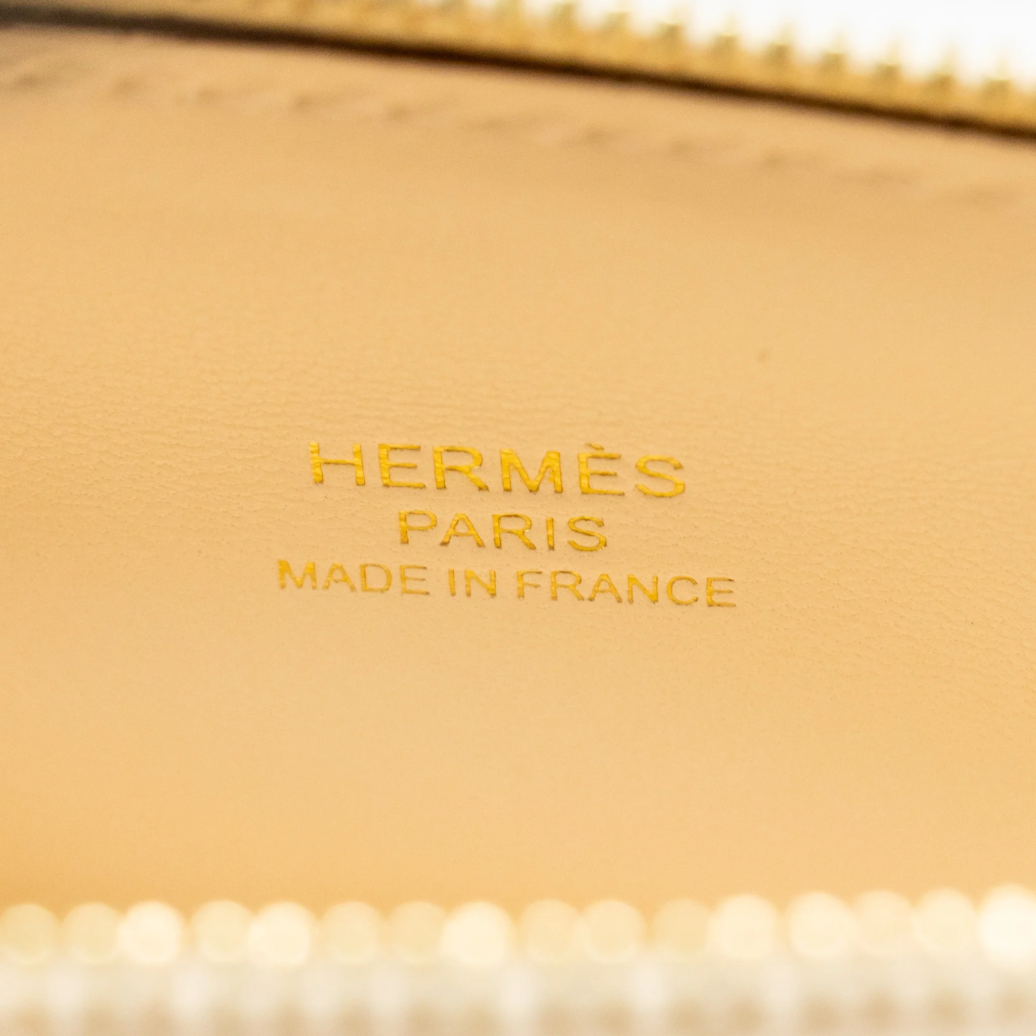Hermes Mini Bolide Chèvre Mysore Nata GHW Stamp K - Image 15