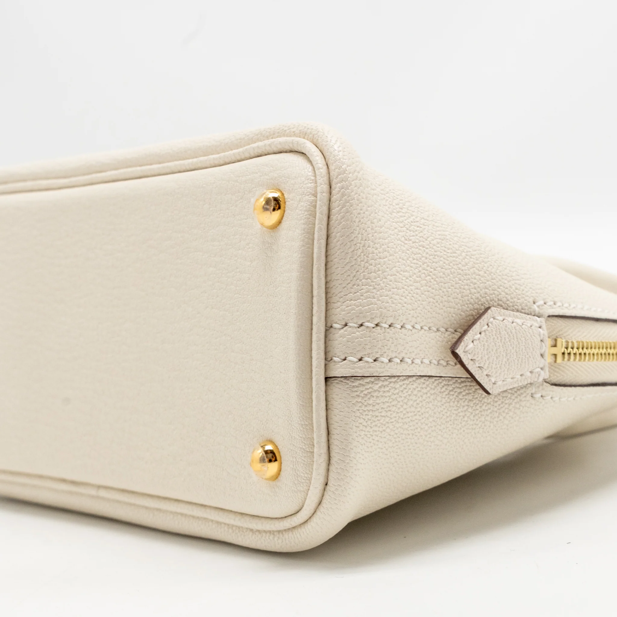 Hermes Mini Bolide Chèvre Mysore Nata GHW Stamp K - Image 8