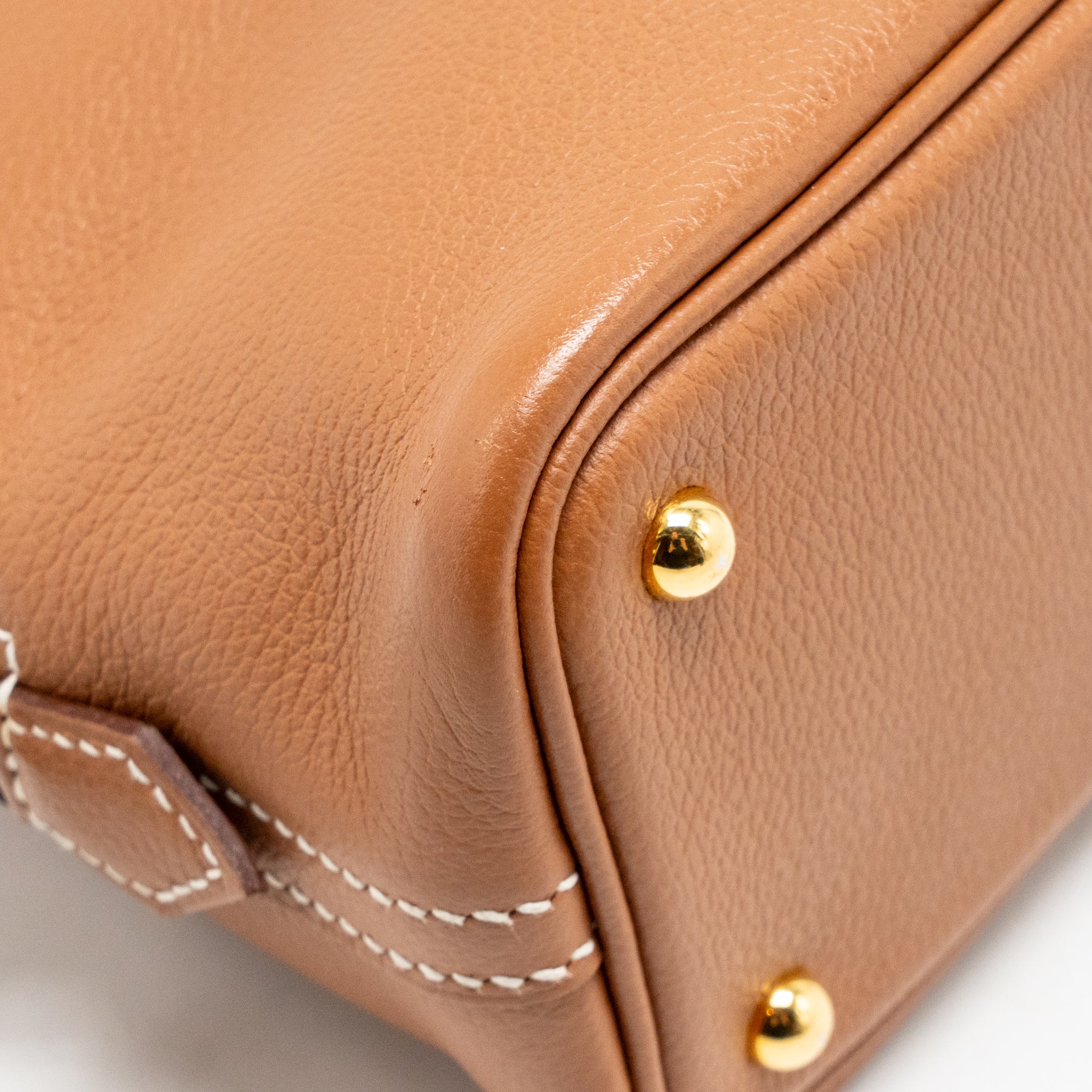 Hermes Mini Bolide Evercolor Gold GHW Stamp Z - Image 11