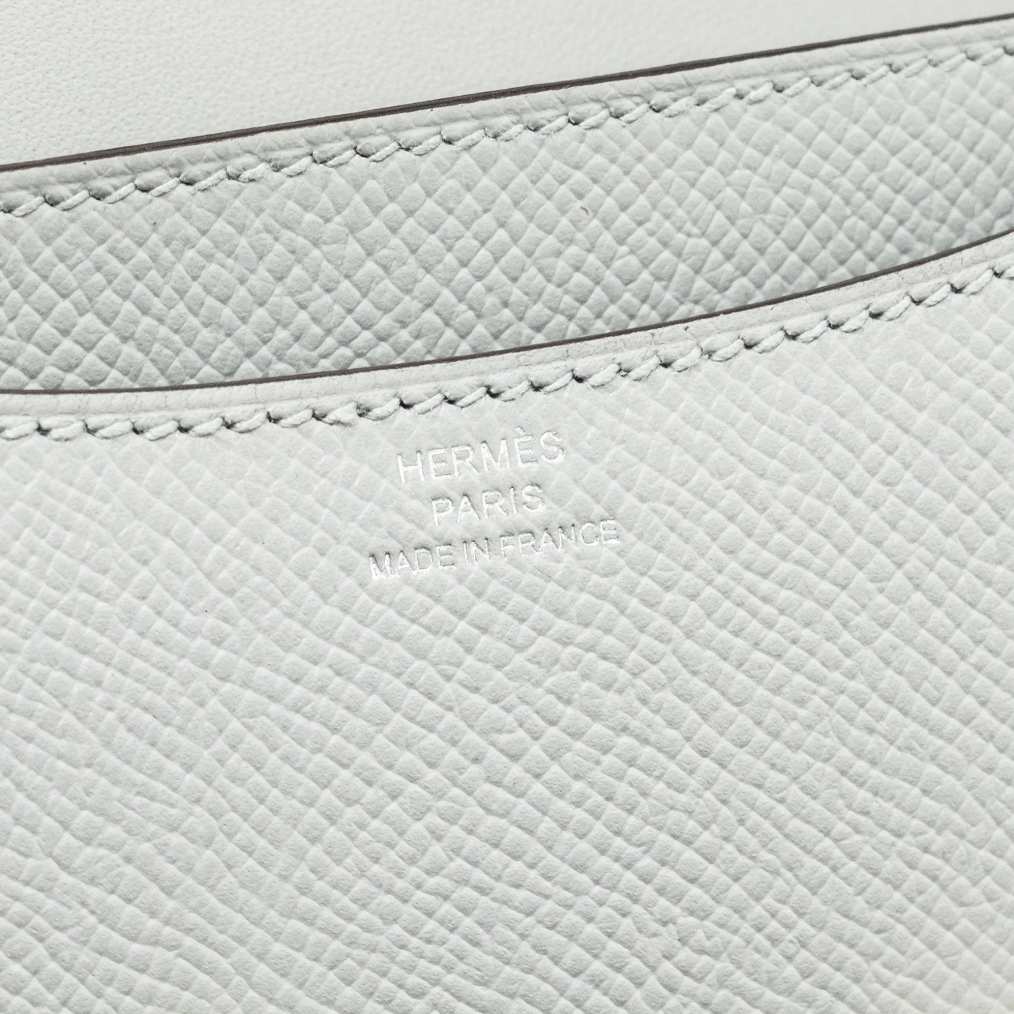 Hermes Mini Constance Epsom 8U Bleu Glacier SHW Stamp C - Image 17