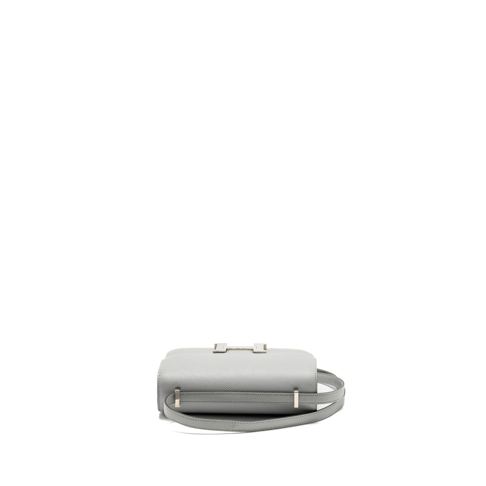 Hermes Mini Constance Epsom 8U Bleu Glacier SHW Stamp C - Image 5