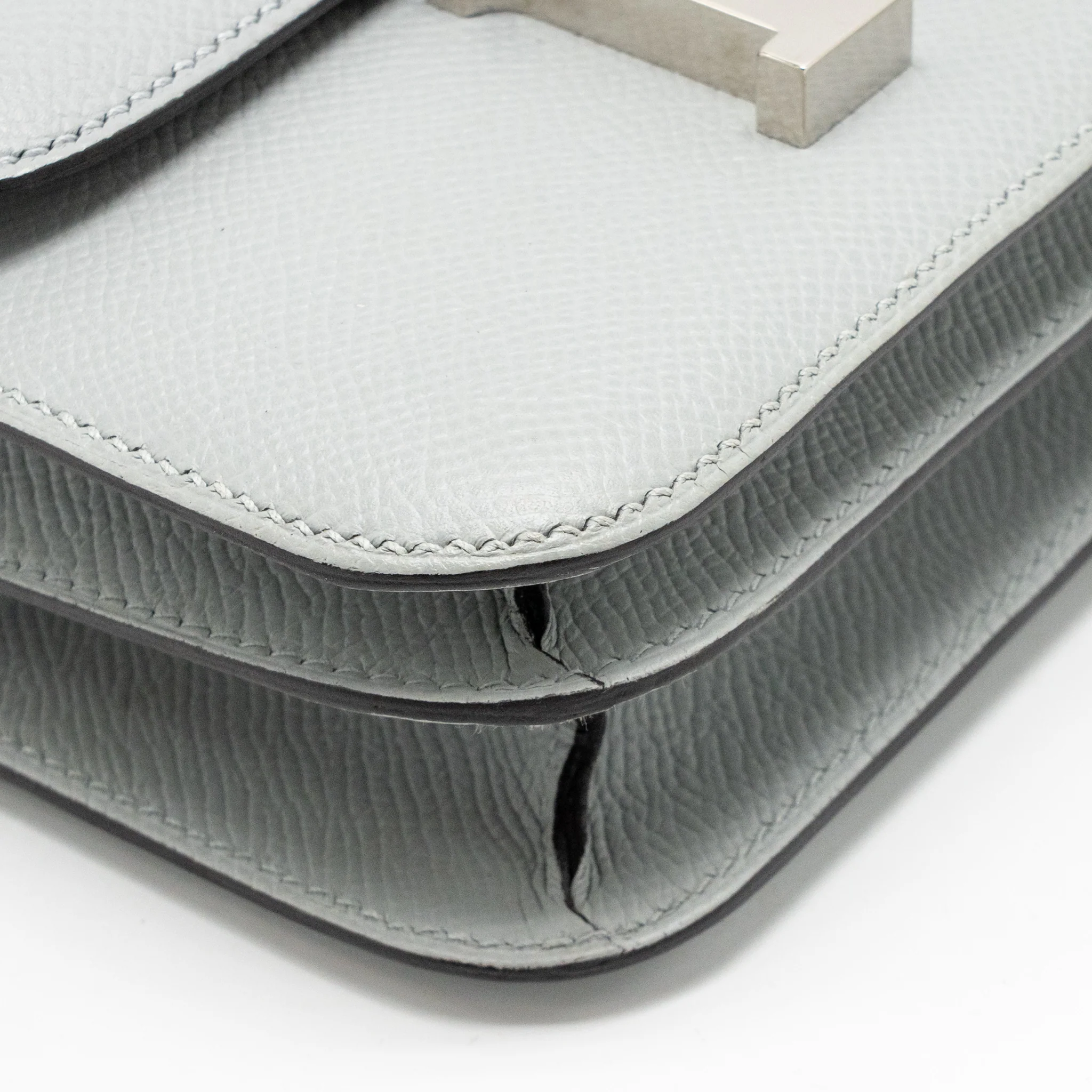 Hermes Mini Constance Epsom 8U Bleu Glacier SHW Stamp C - Image 9