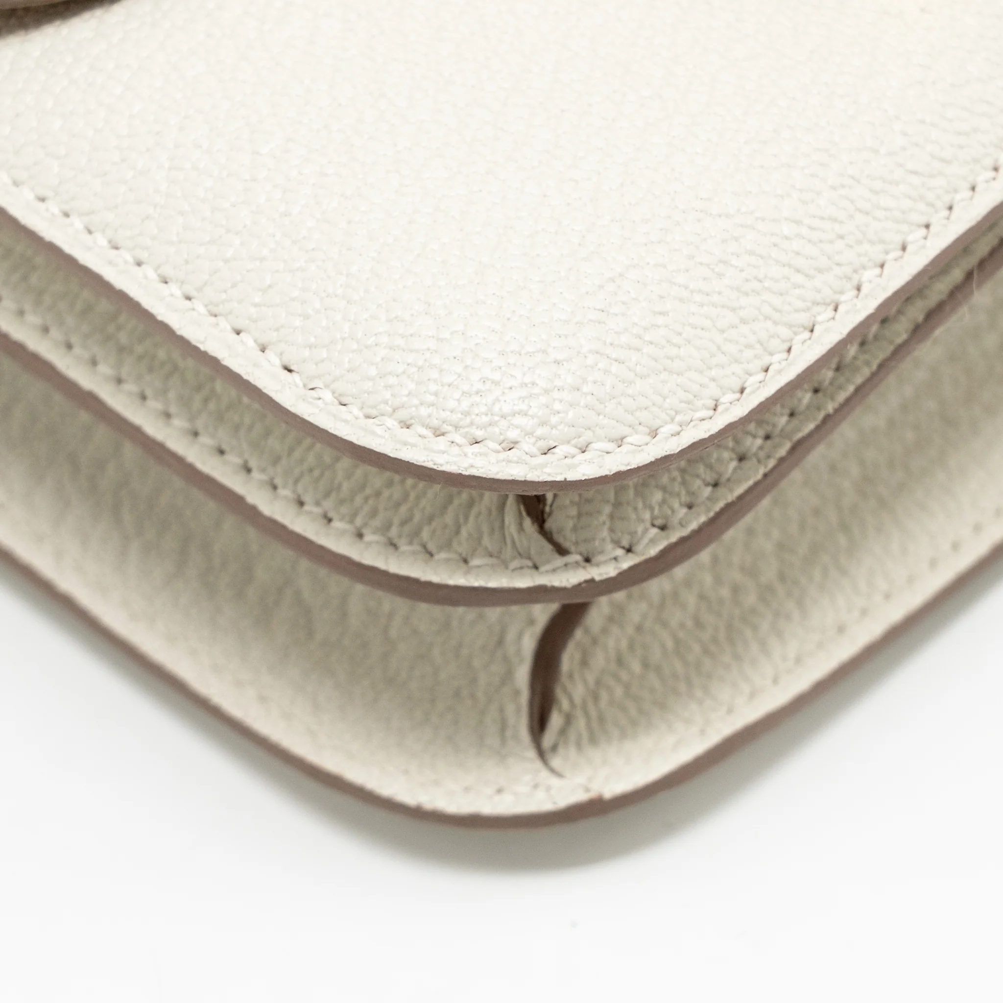 Hermes Mini Constance Chèvre Mysore Mushroom/Biscuit GHW Stamp B - Image 8