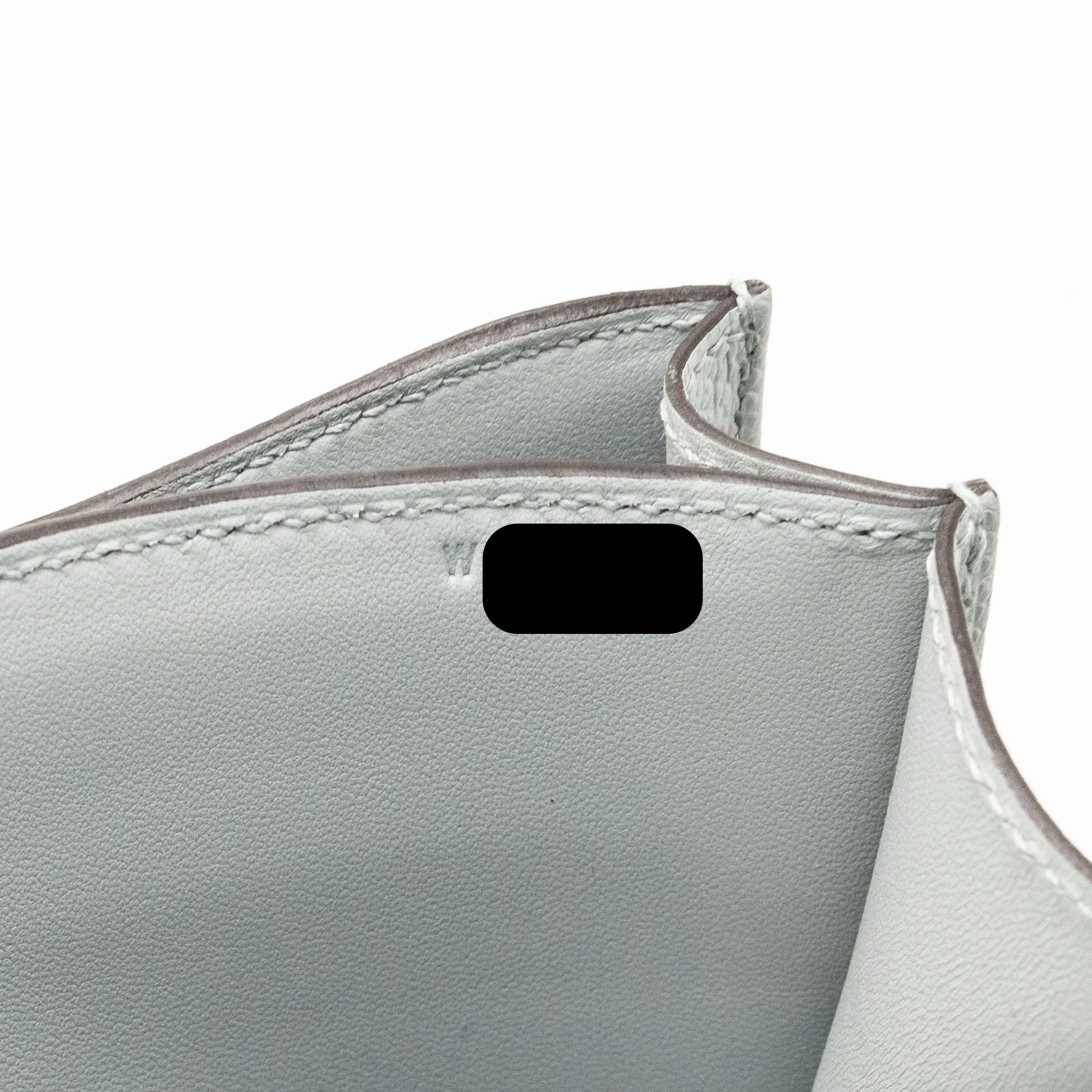 Hermes Mini Constance Epsom 8U Bleu Glacier GHW Stamp W - Image 17