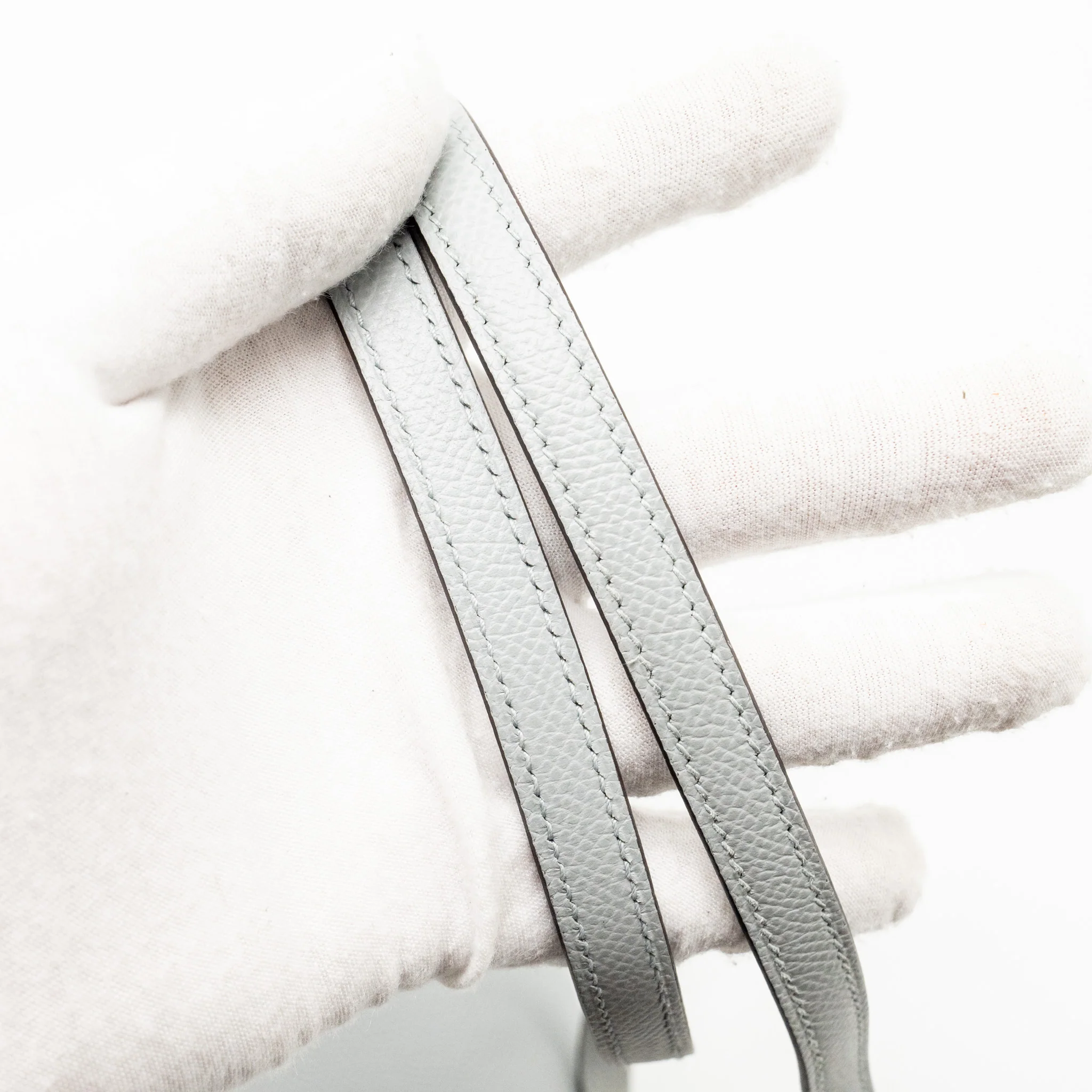 Hermes Mini Constance Epsom 8U Bleu Glacier GHW Stamp W - Image 19