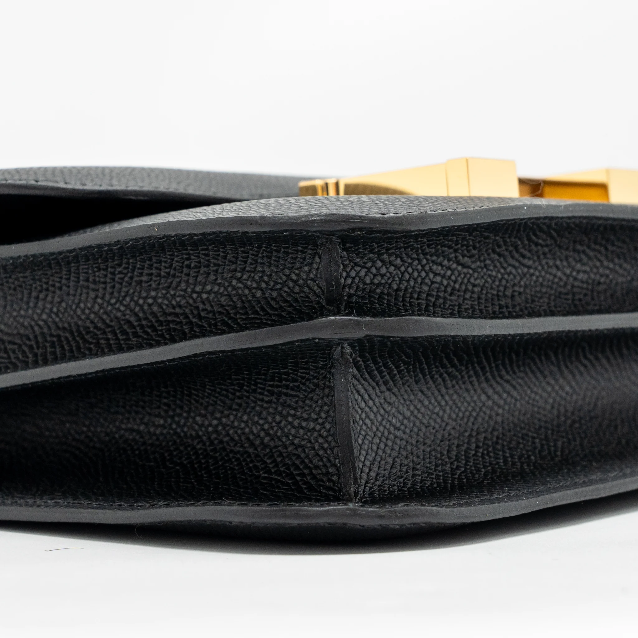 Hermes Mini Constance epsom black GHW stamp K - Image 6