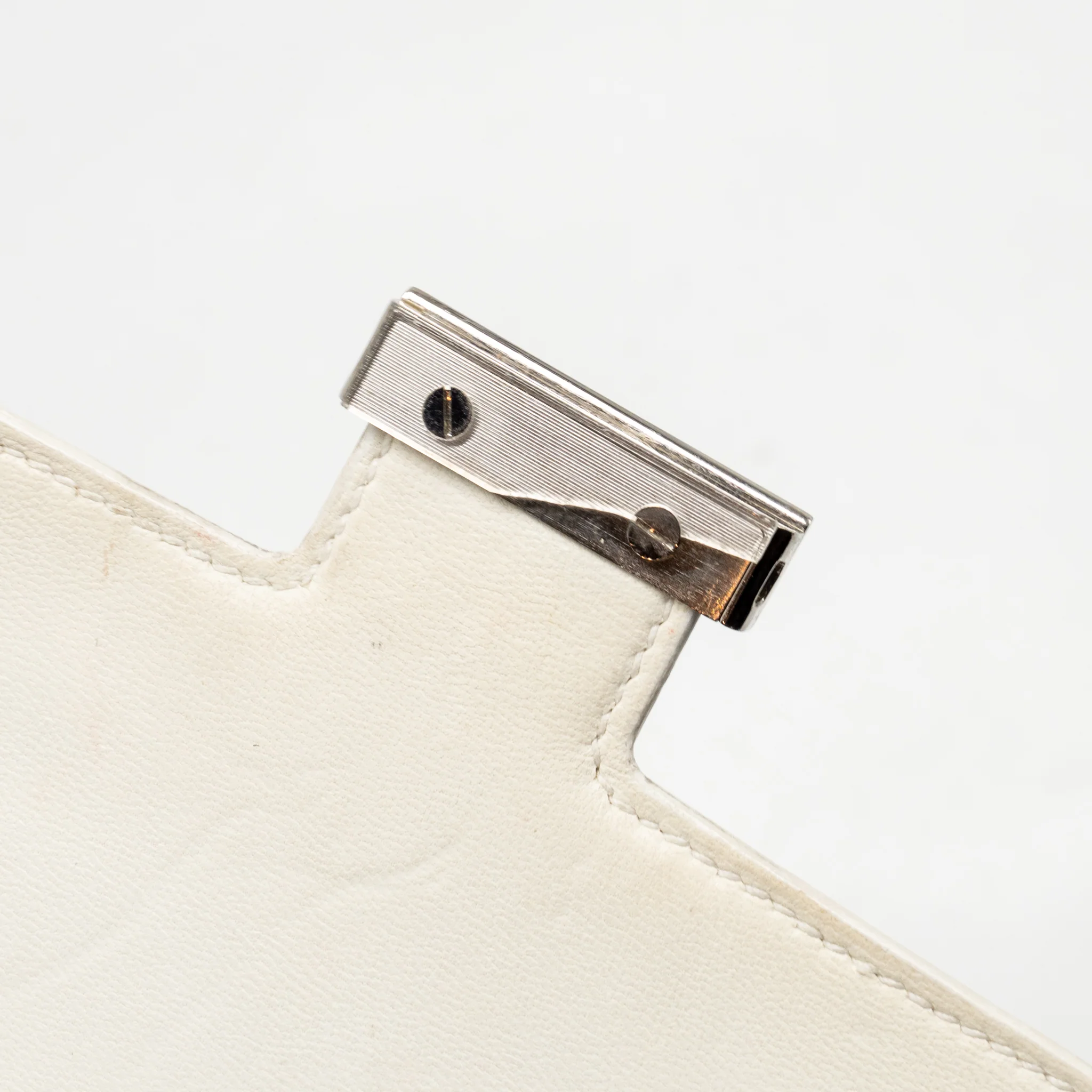 Hermes Mini Constance Epsom Blanc SHW Stamp D - Image 16