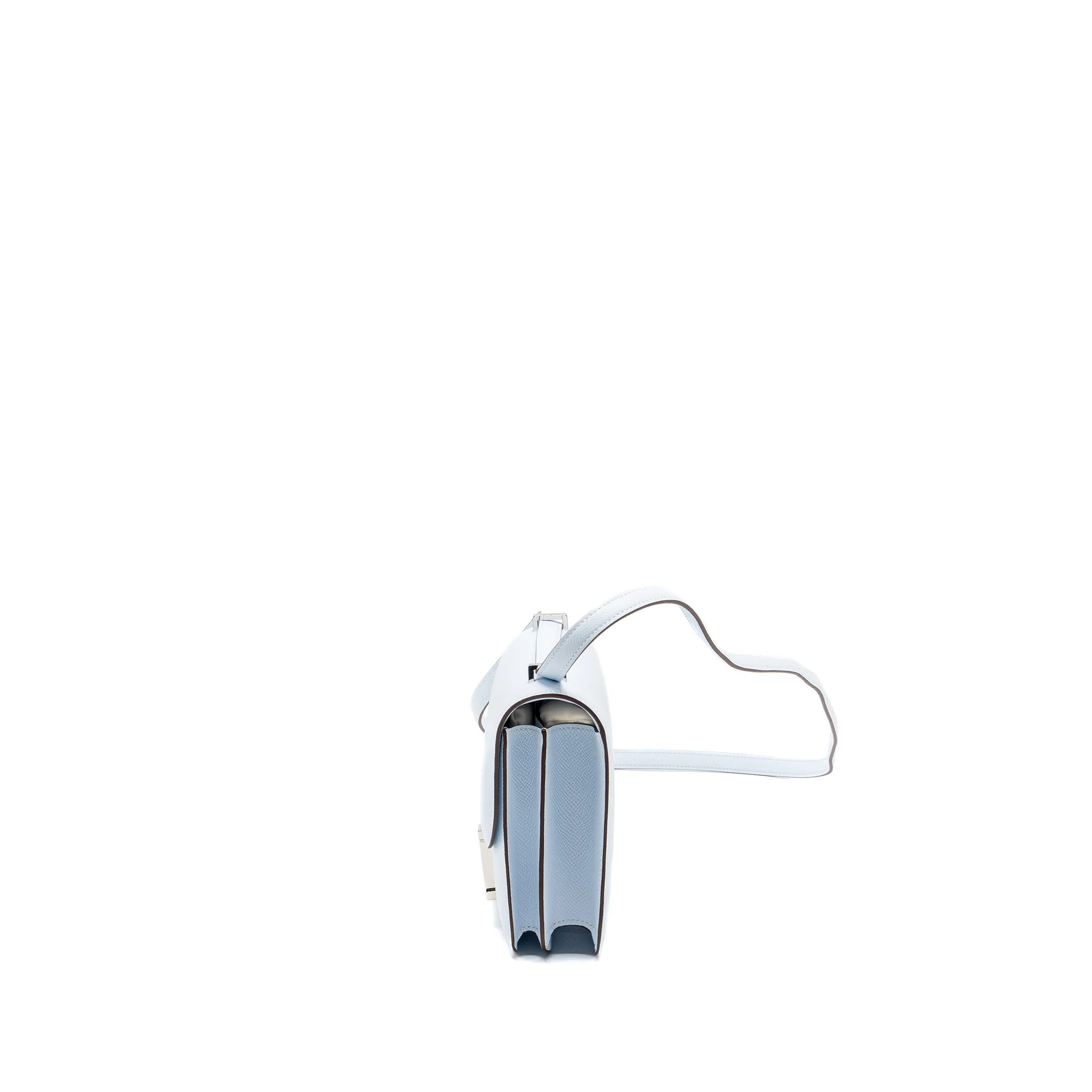 HERMES Mini Constance Epsom Blue Brume SHW Stamp Y - Image 4