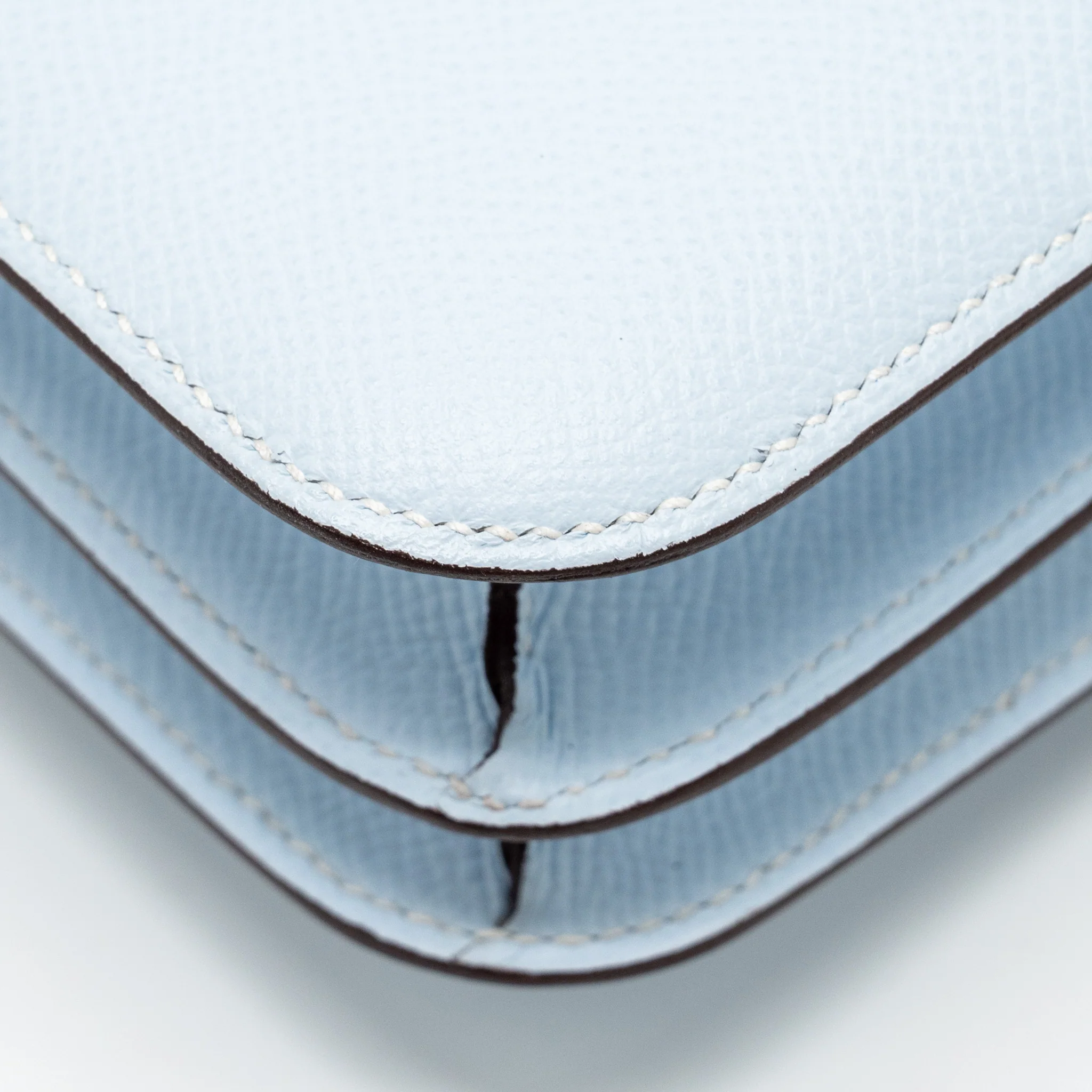 HERMES Mini Constance Epsom Blue Brume SHW Stamp Y - Image 9