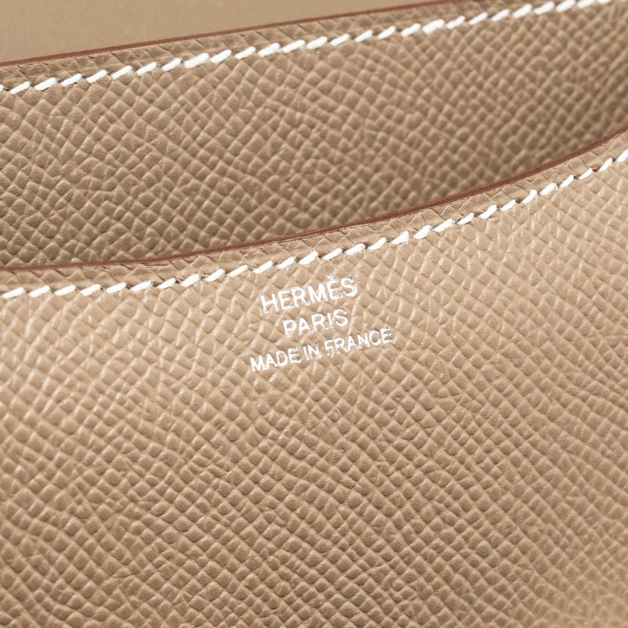Hermes mini constance epsom etoupe shw stamp G - Image 16