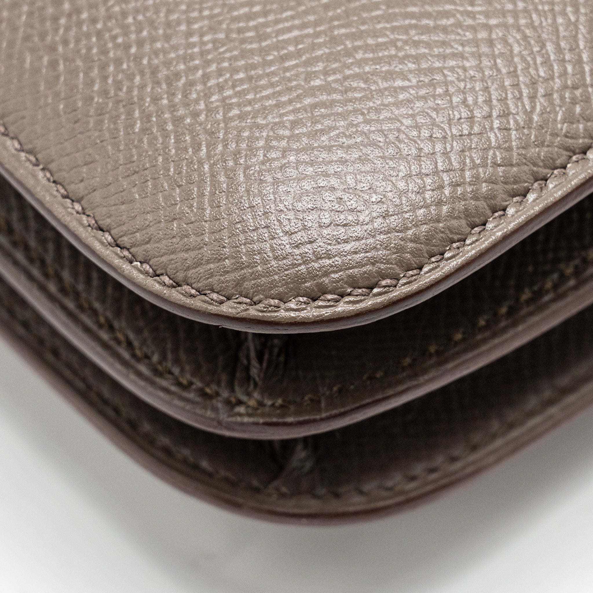 Hermes Mini Constance Epsom Gris Etain RGHW Stamp C - Image 10