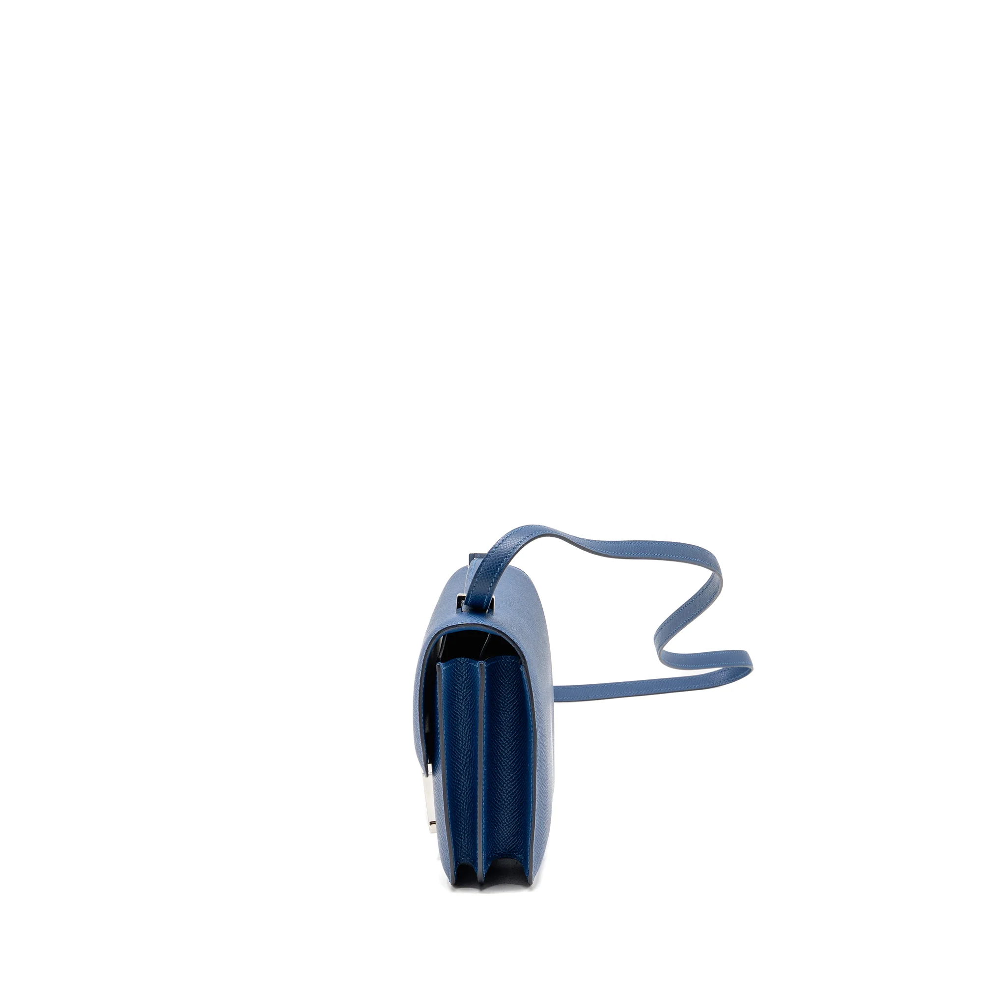 Hermes Mini Constance Epsom P5 Bleu Tie SHW Stamp K - Image 4