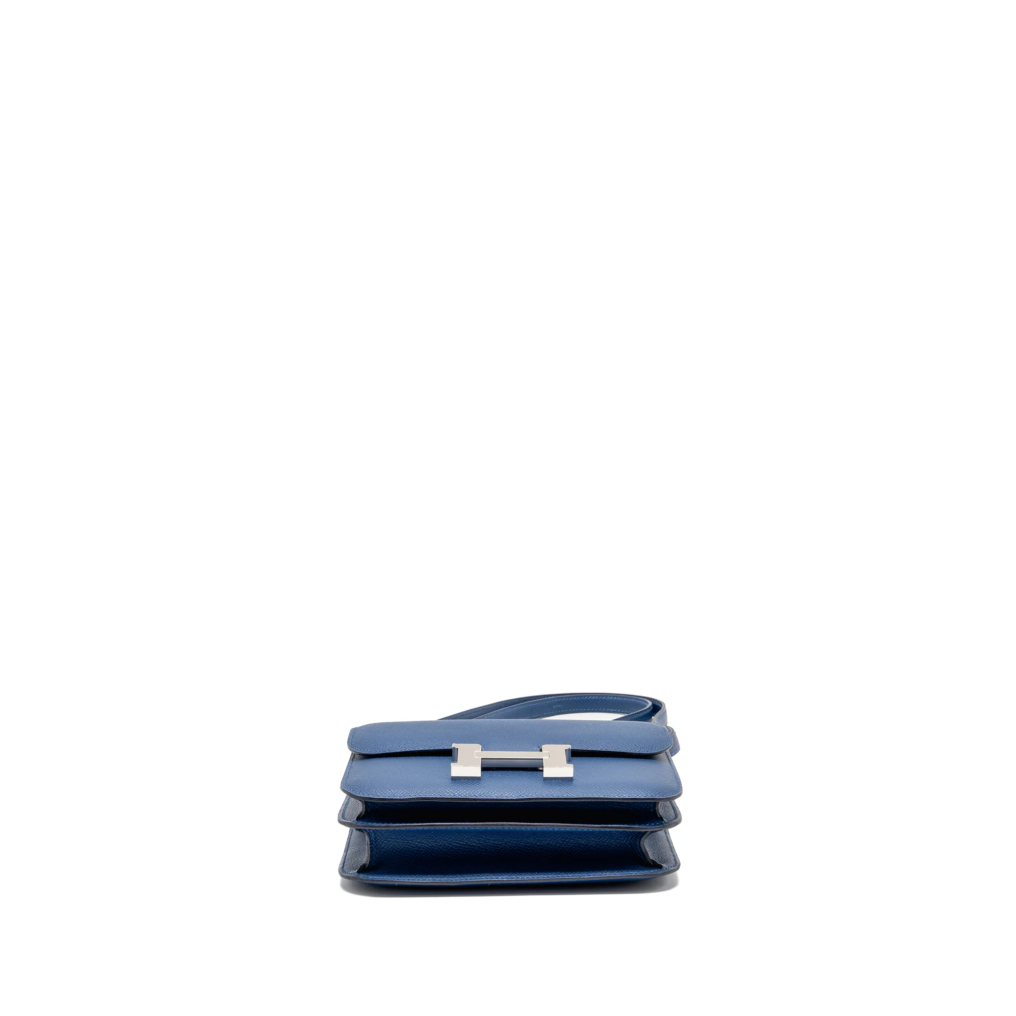Hermes Mini Constance Epsom P5 Bleu Tie SHW Stamp K - Image 5