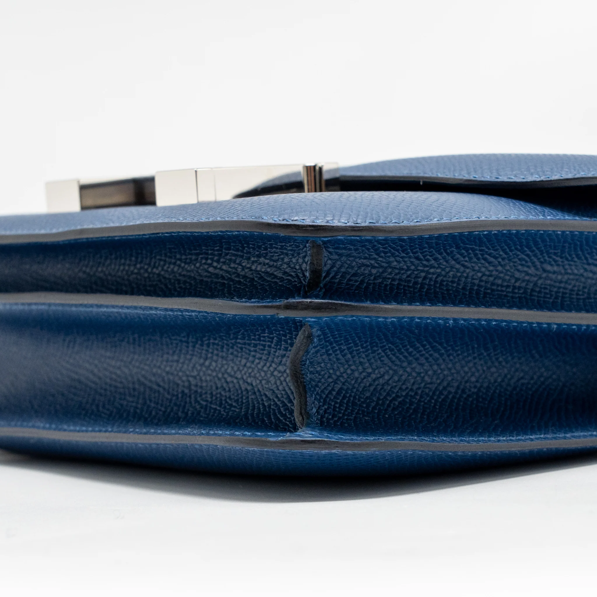 Hermes Mini Constance Epsom P5 Bleu Tie SHW Stamp K - Image 7