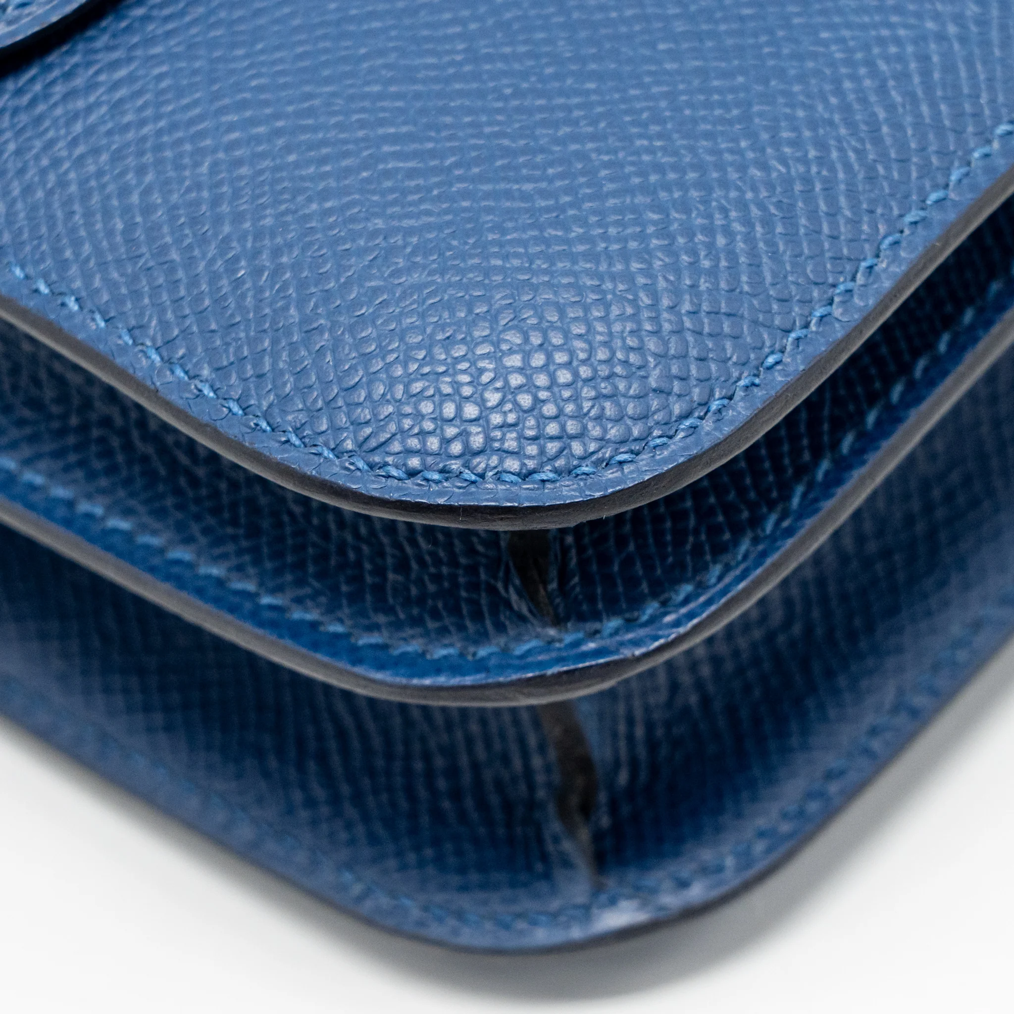 Hermes Mini Constance Epsom P5 Bleu Tie SHW Stamp K - Image 8