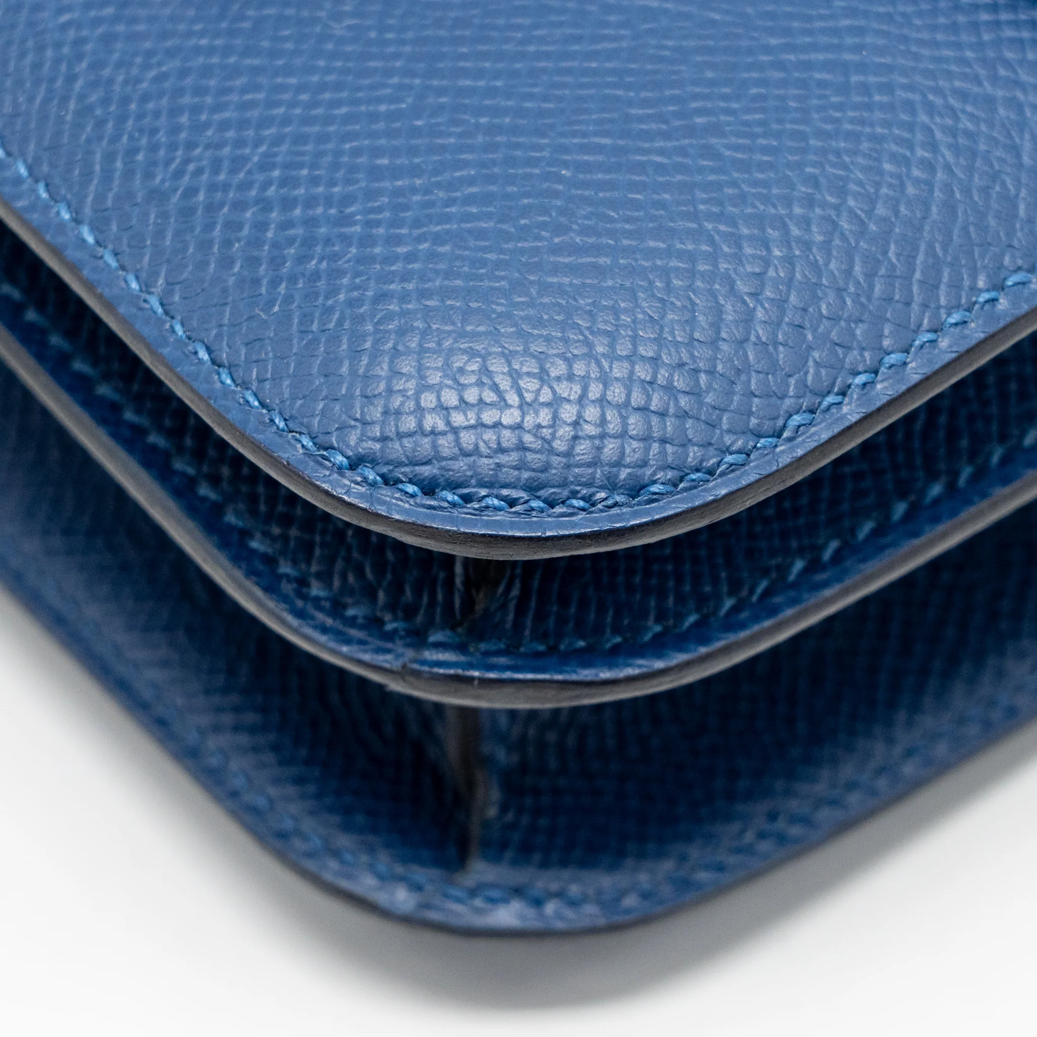 Hermes Mini Constance Epsom P5 Bleu Tie SHW Stamp K - Image 9