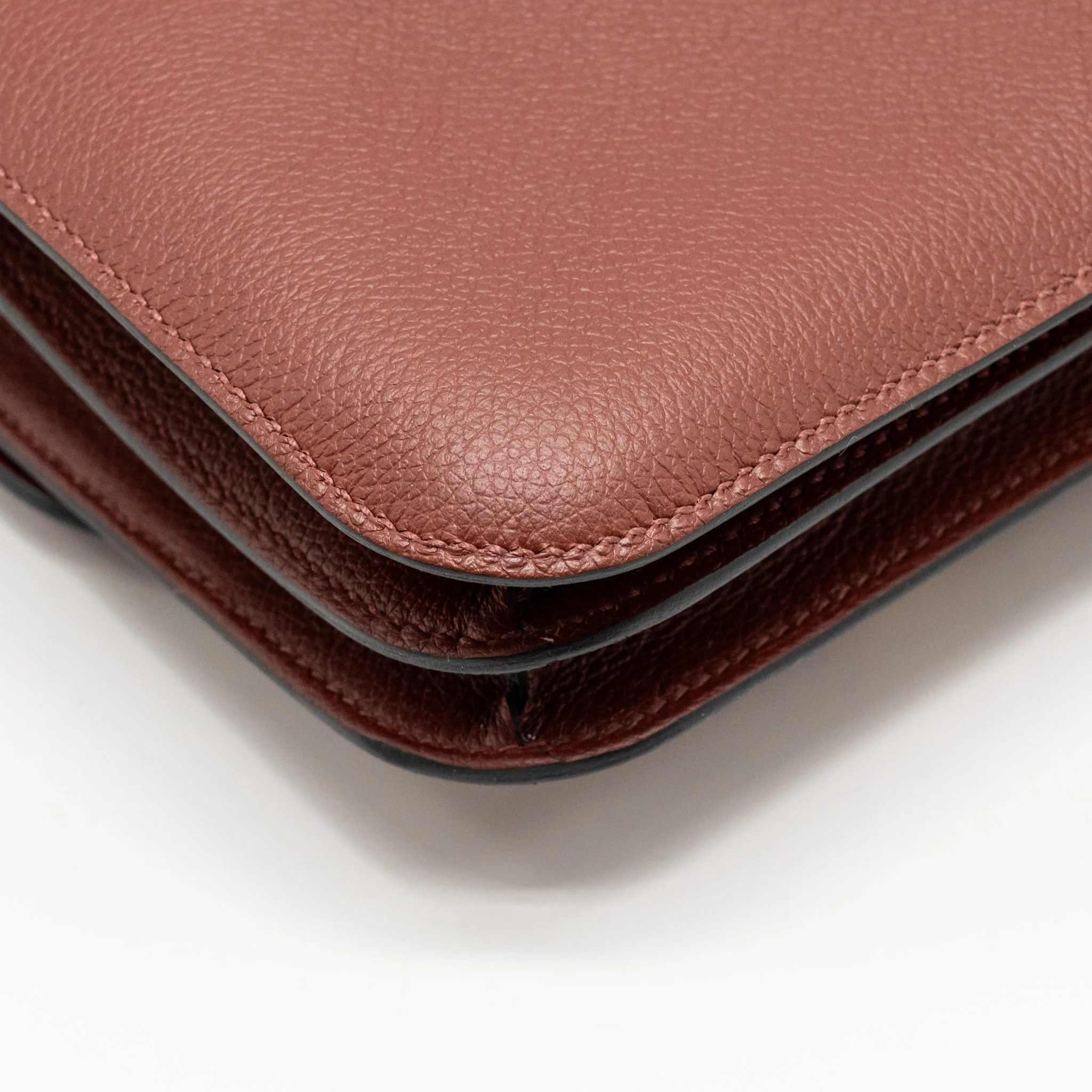 Hermes Mini Constance Evercolor Rouge H GHW Stamp Z - Image 10