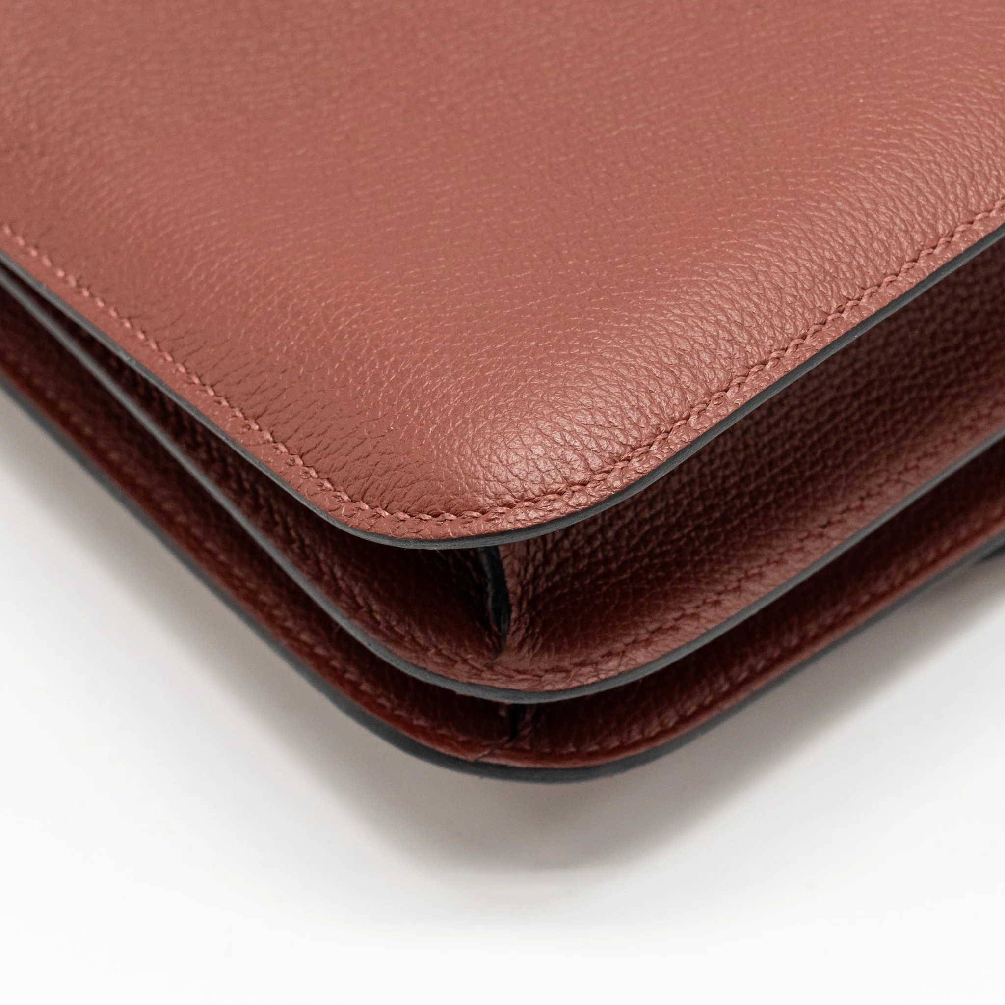 Hermes Mini Constance Evercolor Rouge H GHW Stamp Z - Image 11