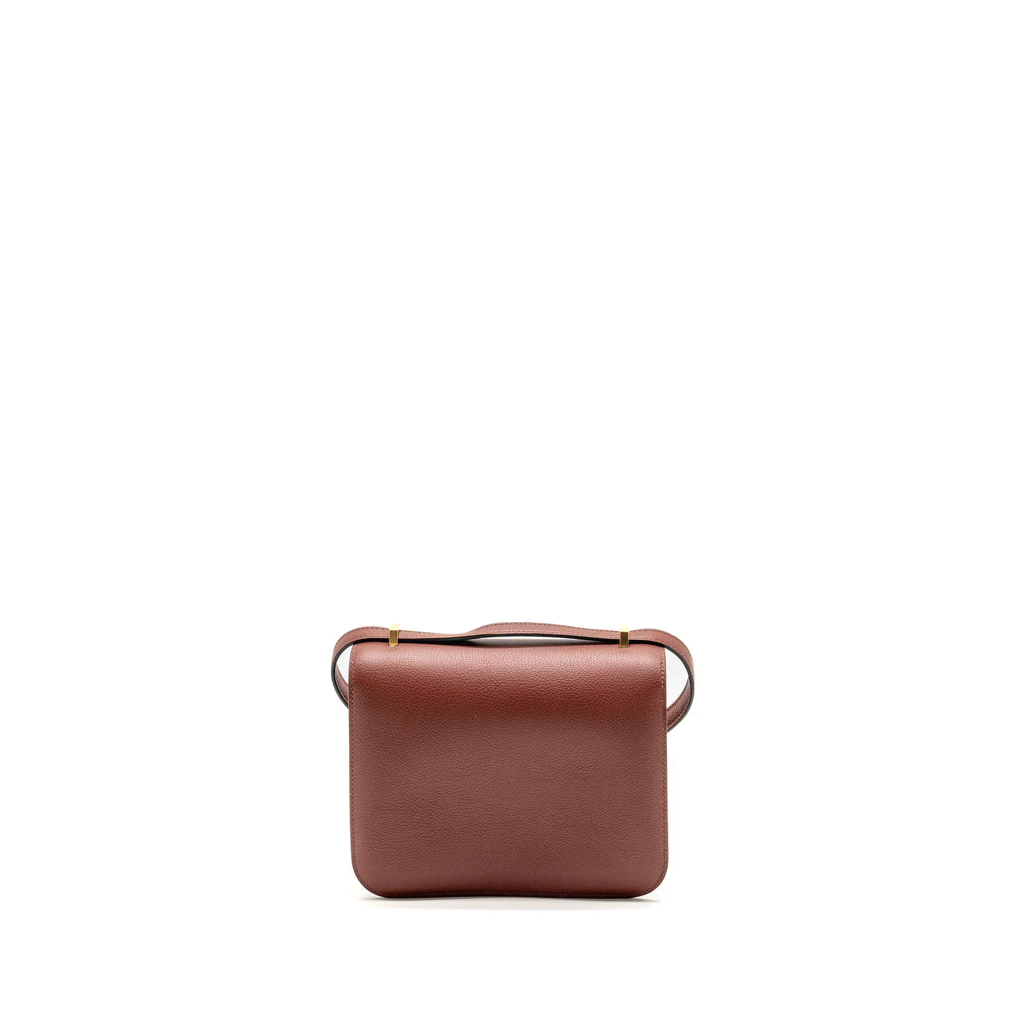 Hermes Mini Constance Evercolor Rouge H GHW Stamp Z - Image 2