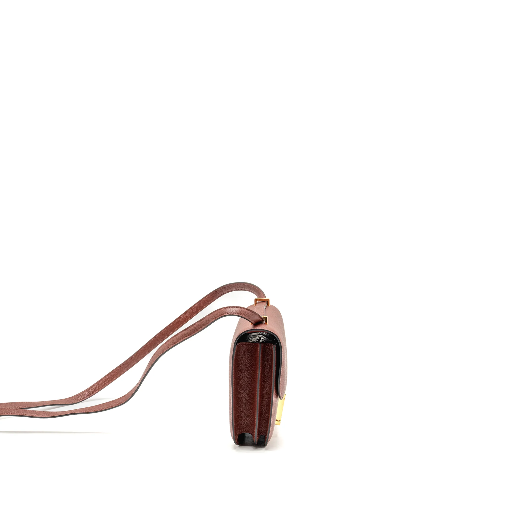Hermes Mini Constance Evercolor Rouge H GHW Stamp Z - Image 3