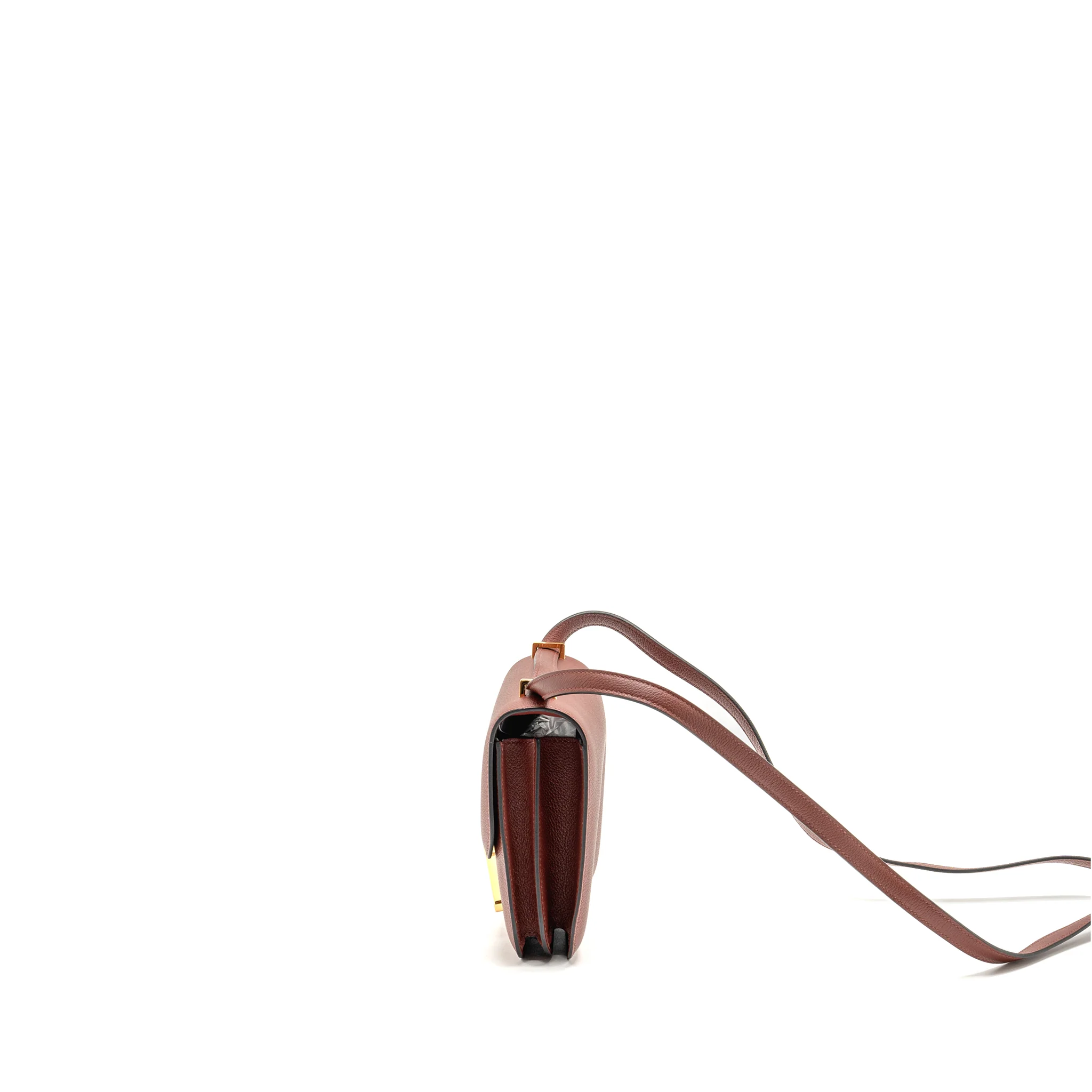 Hermes Mini Constance Evercolor Rouge H GHW Stamp Z - Image 4