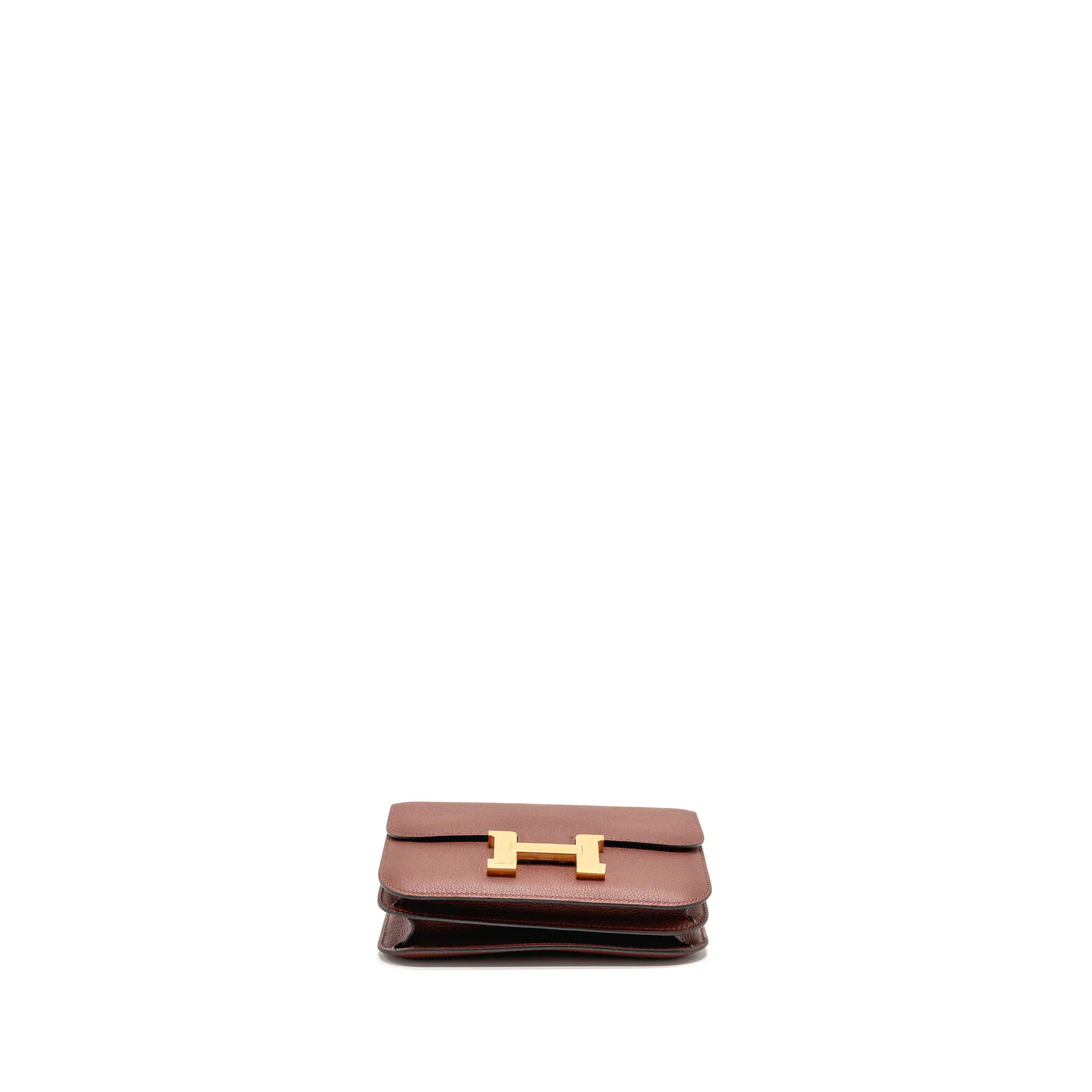 Hermes Mini Constance Evercolor Rouge H GHW Stamp Z - Image 5