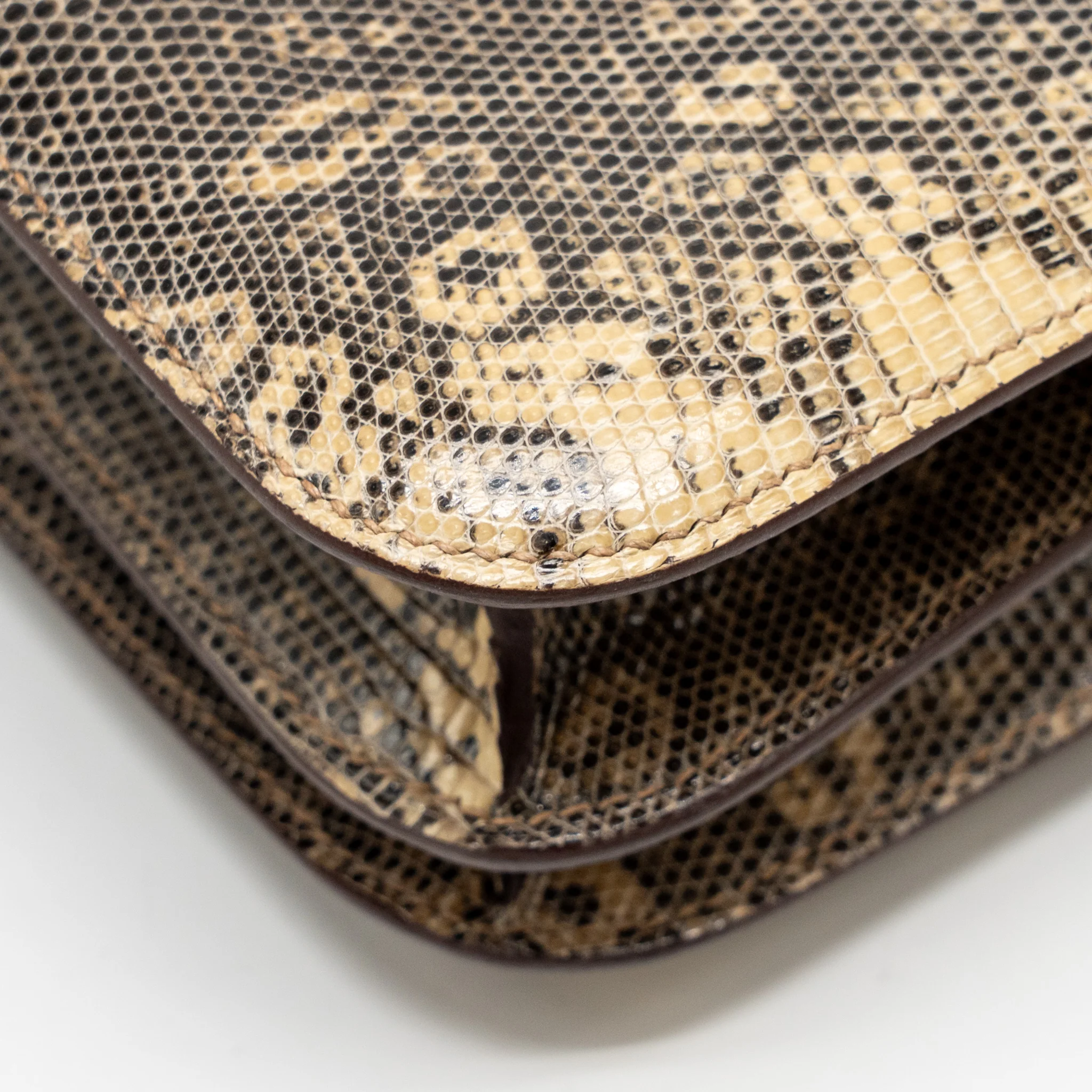 Hermes Mini Constance Lizard Natura Lisse Desert GHW Stamp Z - Image 12