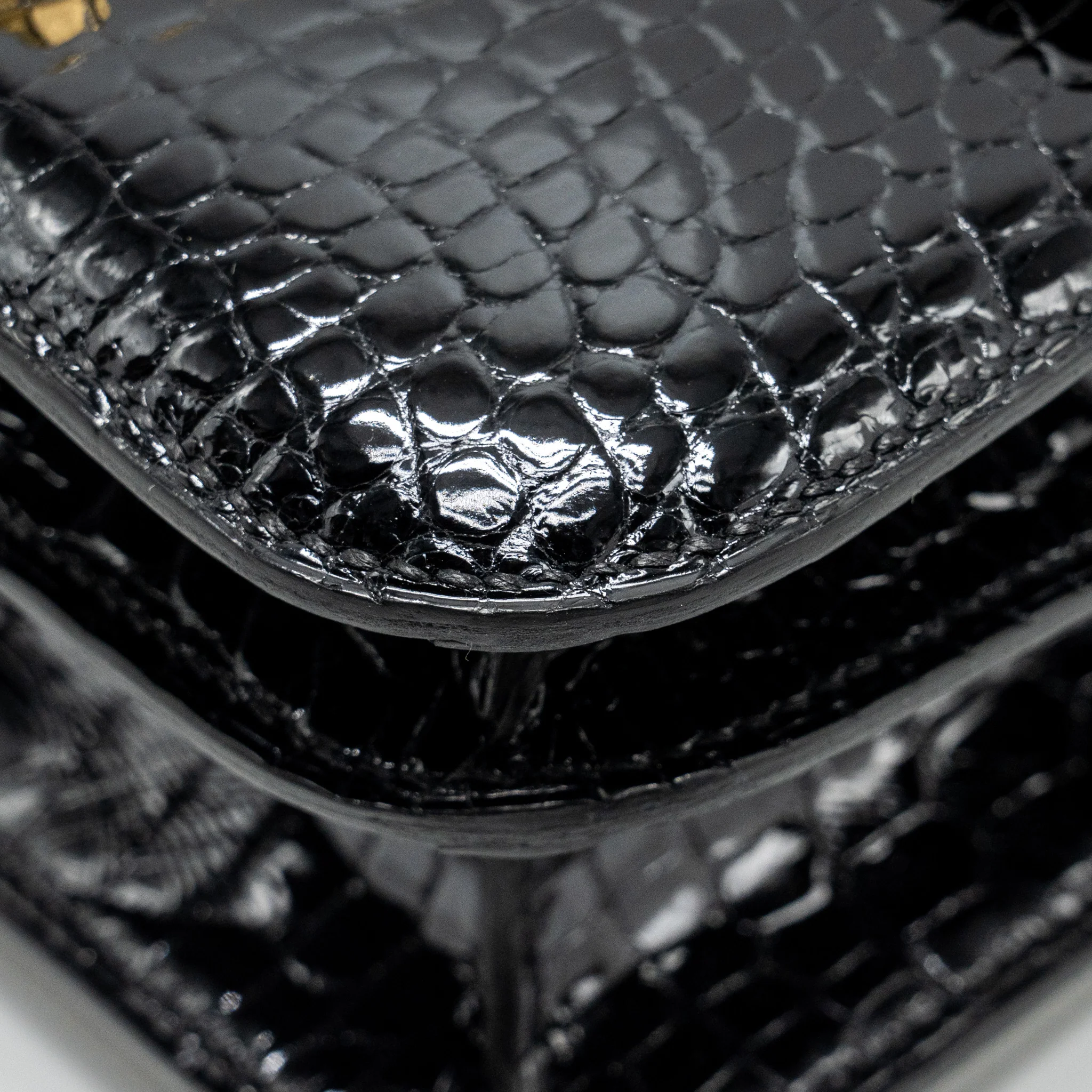 Hermes Mini Constance Shiny Alligator Mississippiens Black GHW Stamp U - Image 9