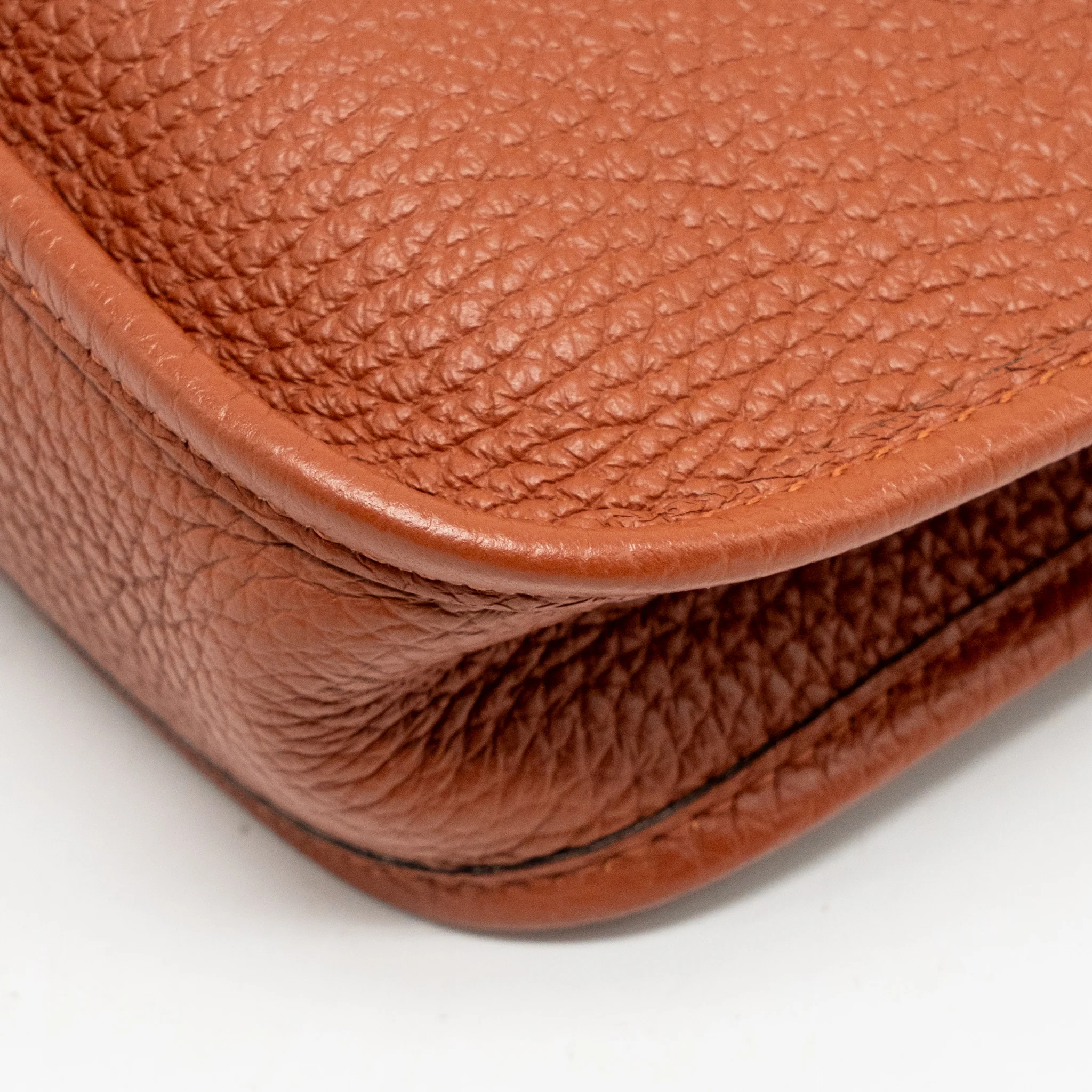Hermes mini Evelyne clemence 6C cuivre/Multicolour GHW Stamp U - Image 10