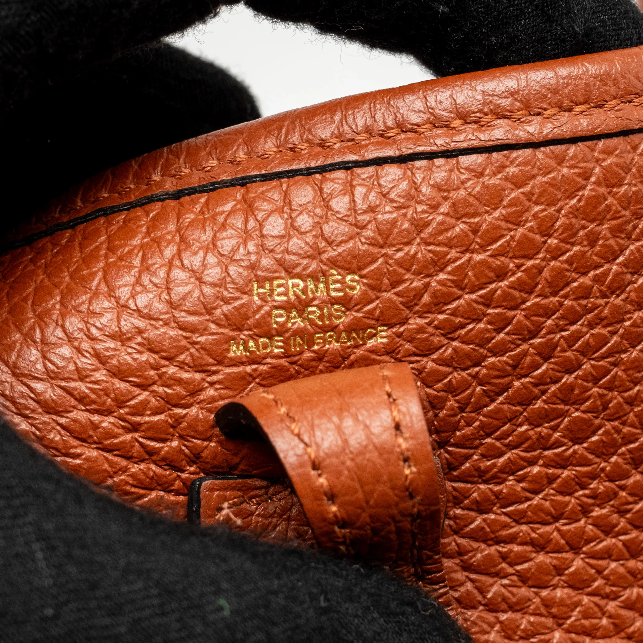 Hermes mini Evelyne clemence 6C cuivre/Multicolour GHW Stamp U - Image 14