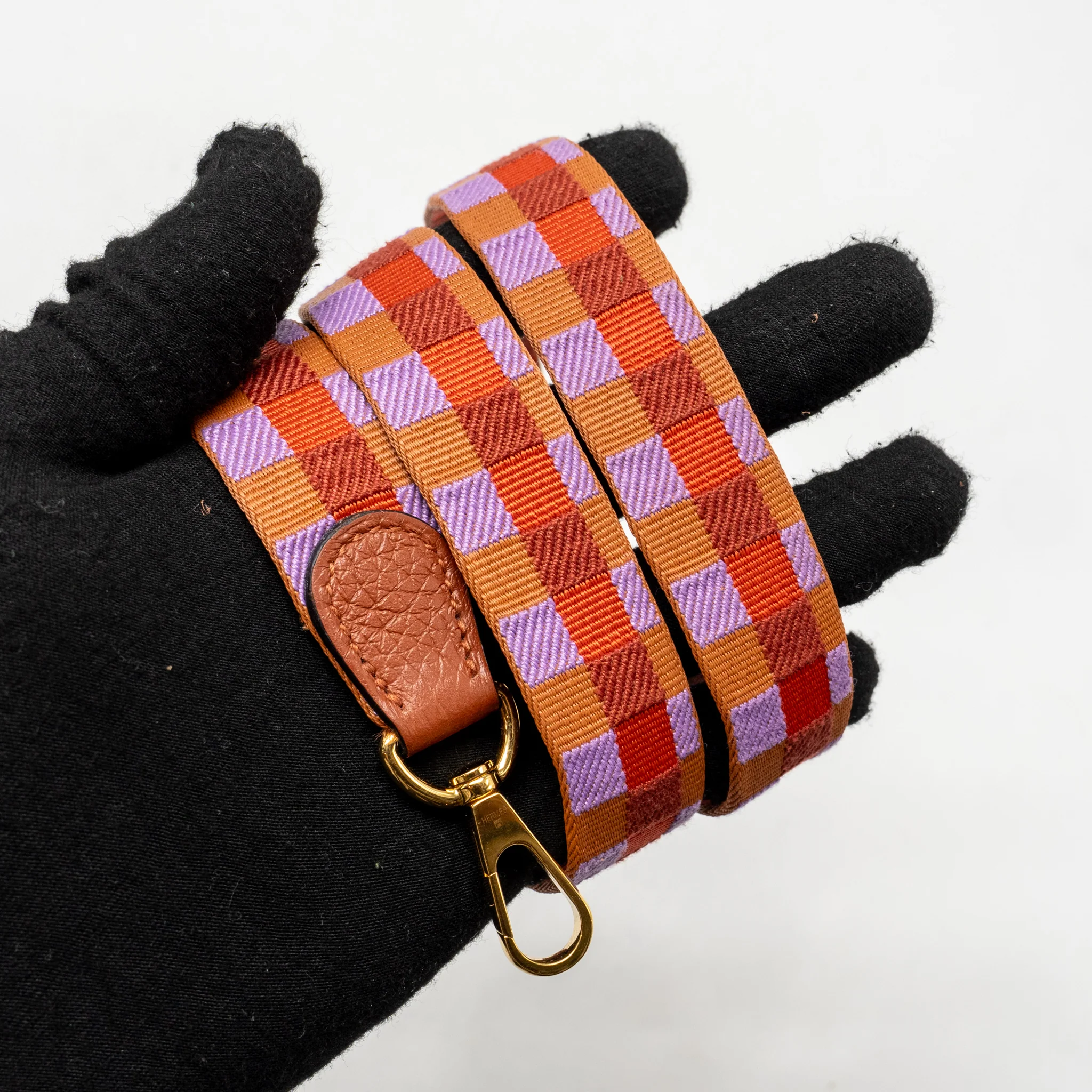 Hermes mini Evelyne clemence 6C cuivre/Multicolour GHW Stamp U - Image 16