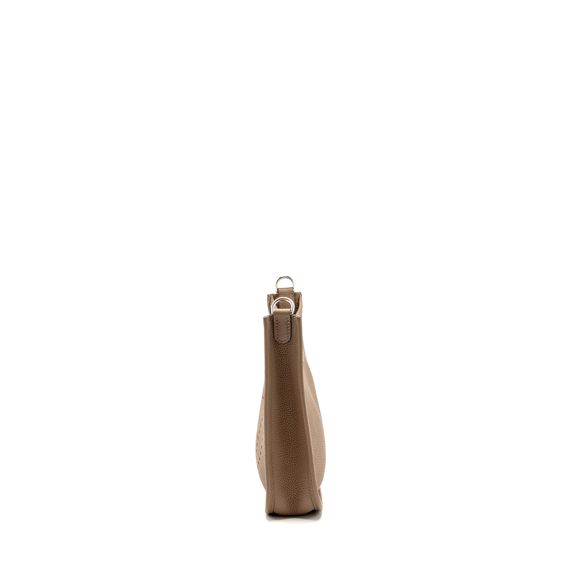 Hermes Mini Evelyne Clemence beige Marfa / multicolor shoulder strap SHW stamp Z - Image 4