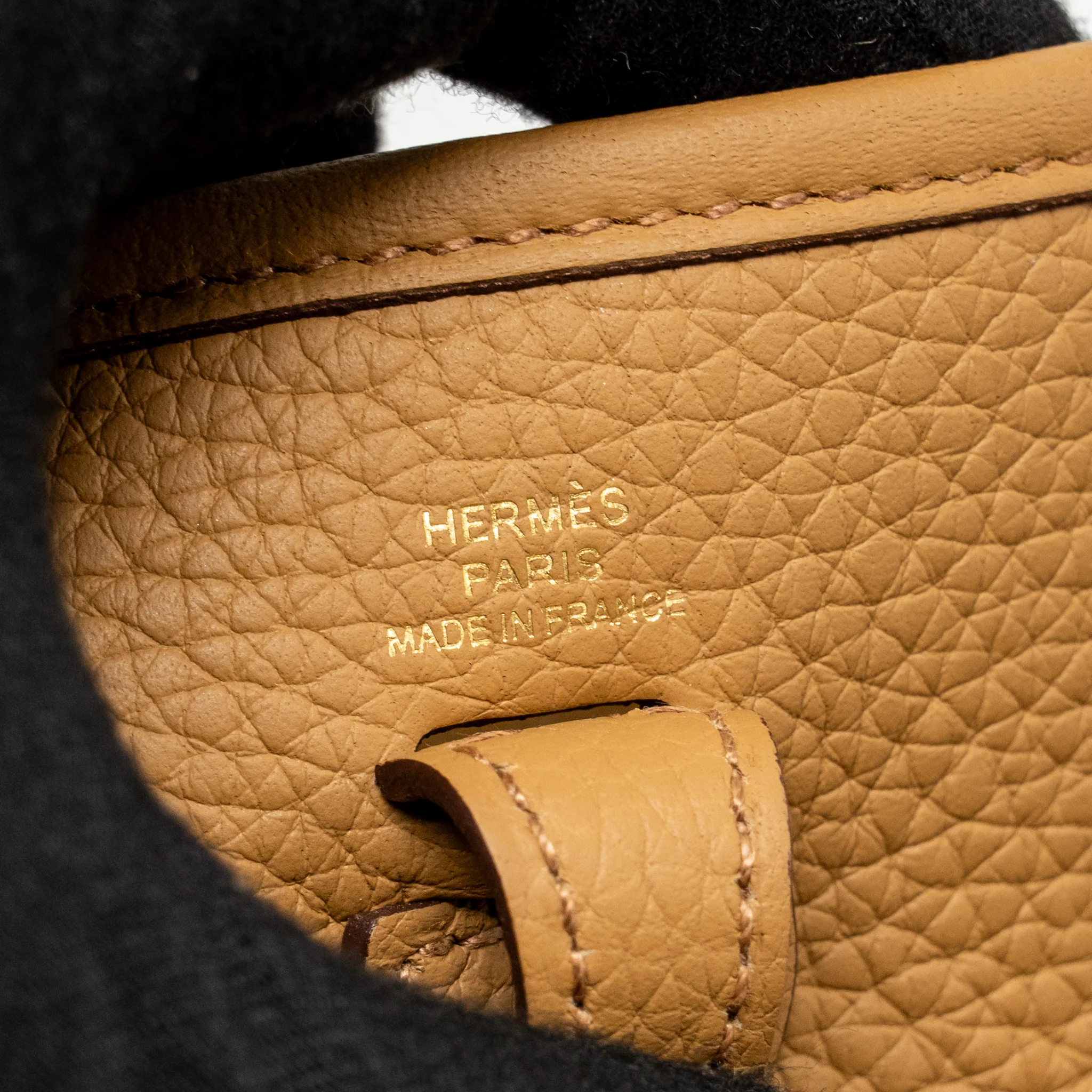 Hermes Mini Evelyne clemence biscuit / camel GHW stamp Z - Image 13