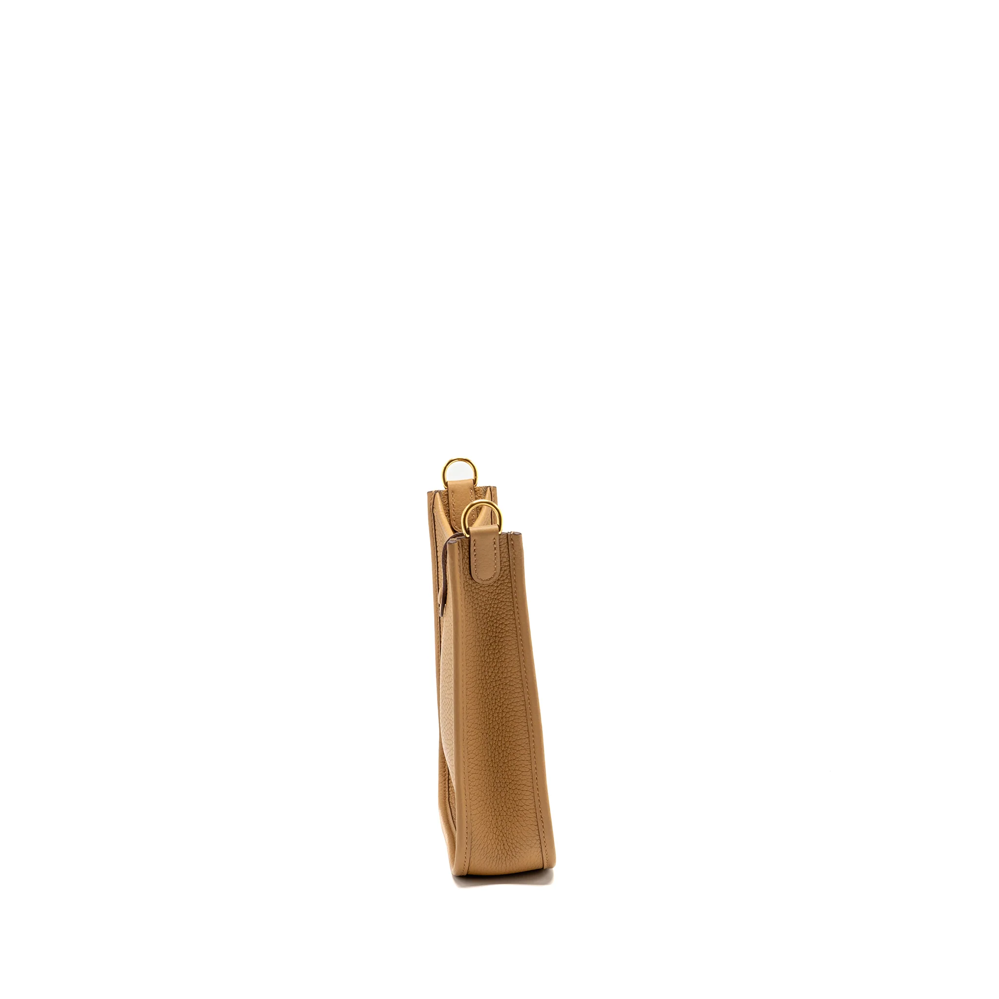 Hermes Mini Evelyne clemence biscuit / camel GHW stamp Z - Image 4