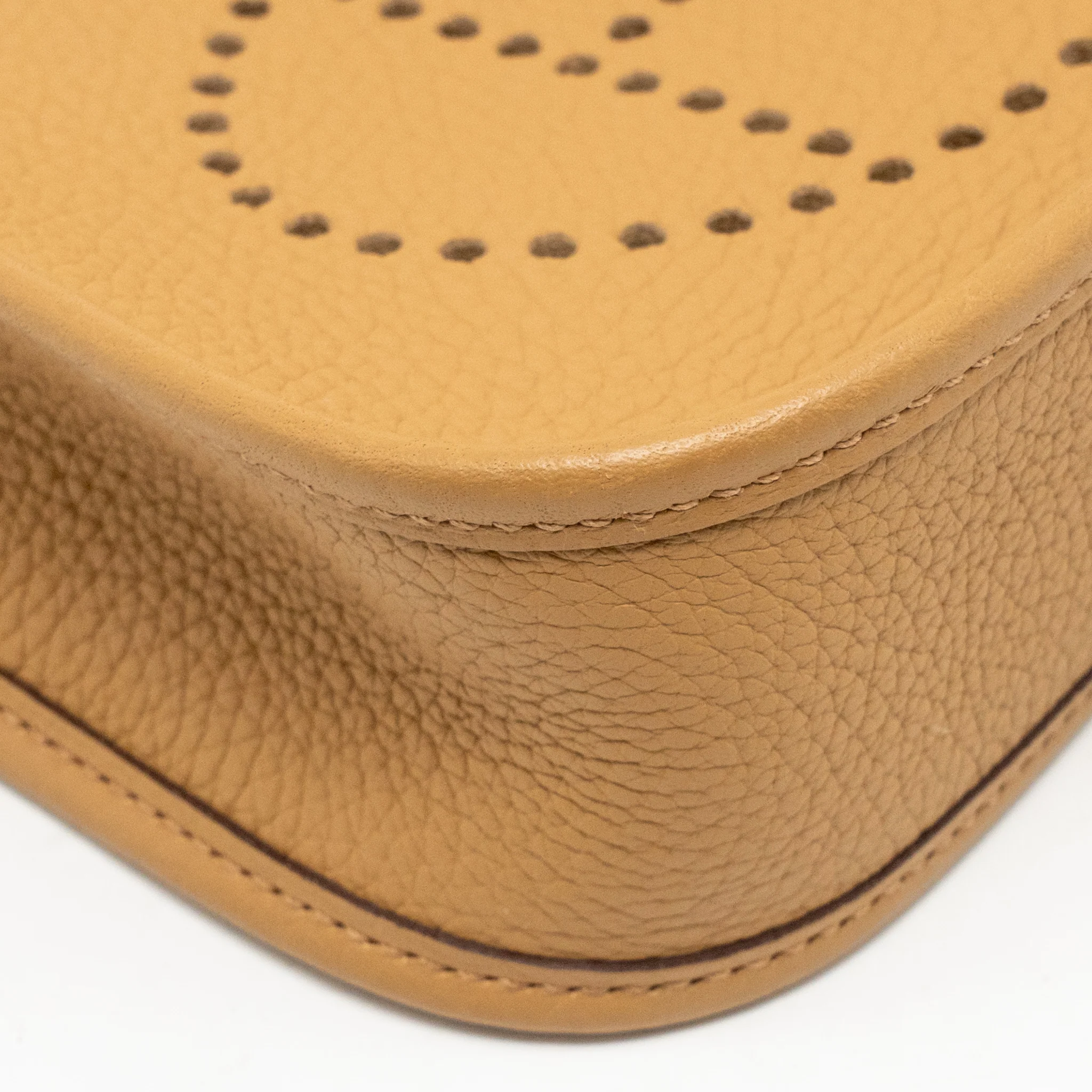 Hermes Mini Evelyne clemence biscuit / camel GHW stamp Z - Image 9