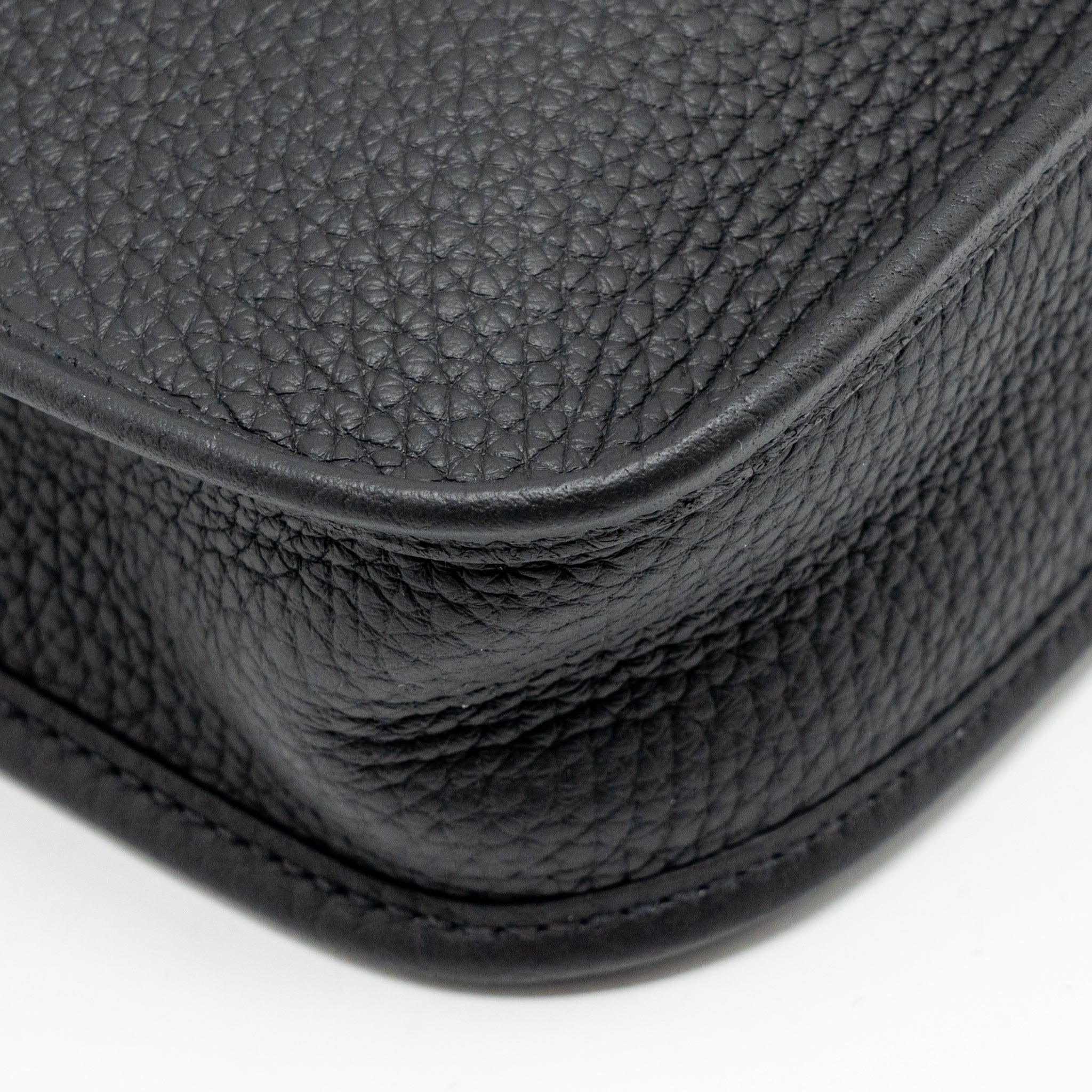 Hermes Mini Evelyne Clemence Black GHW Stamp K - Image 11