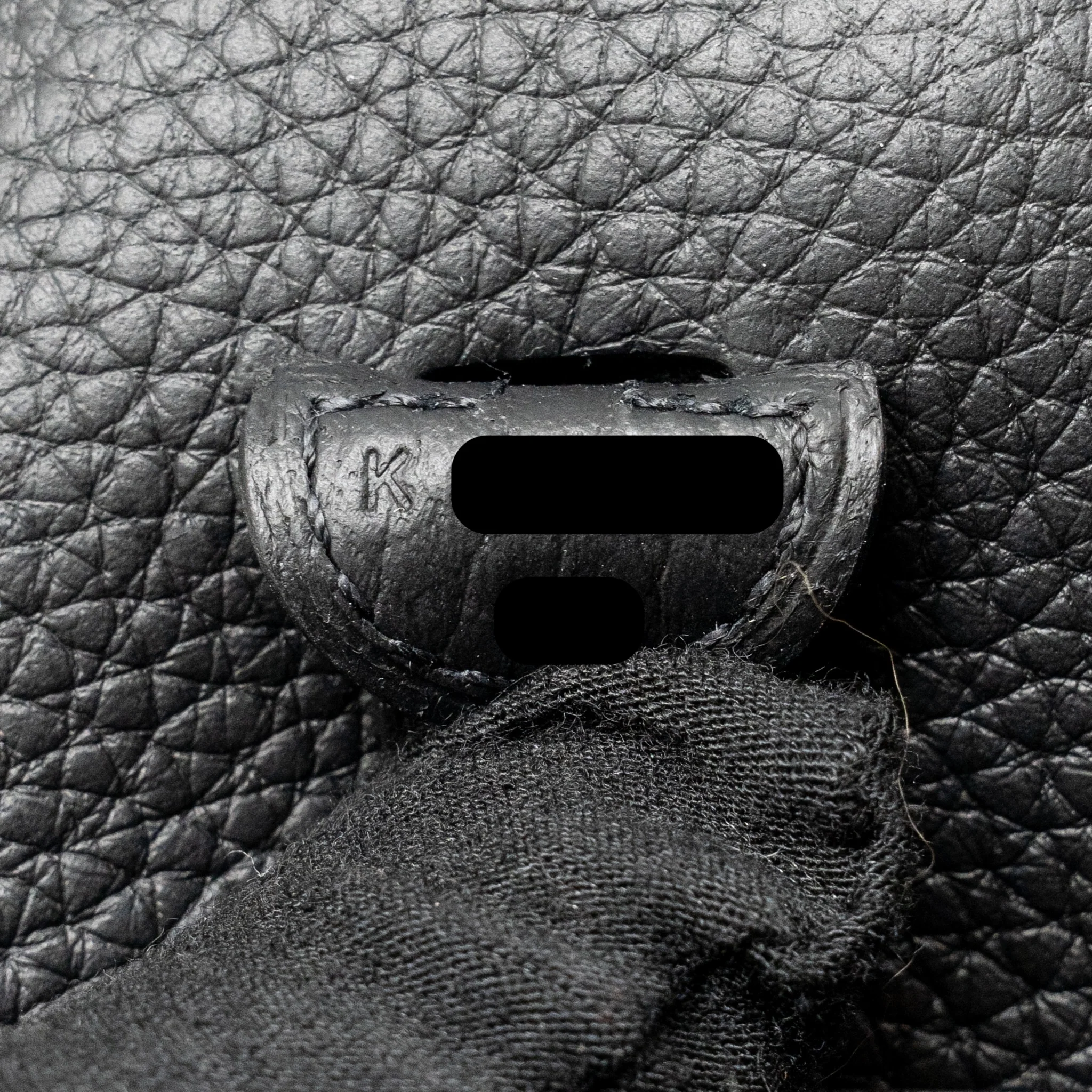 Hermes Mini Evelyne Clemence Black GHW Stamp K - Image 15