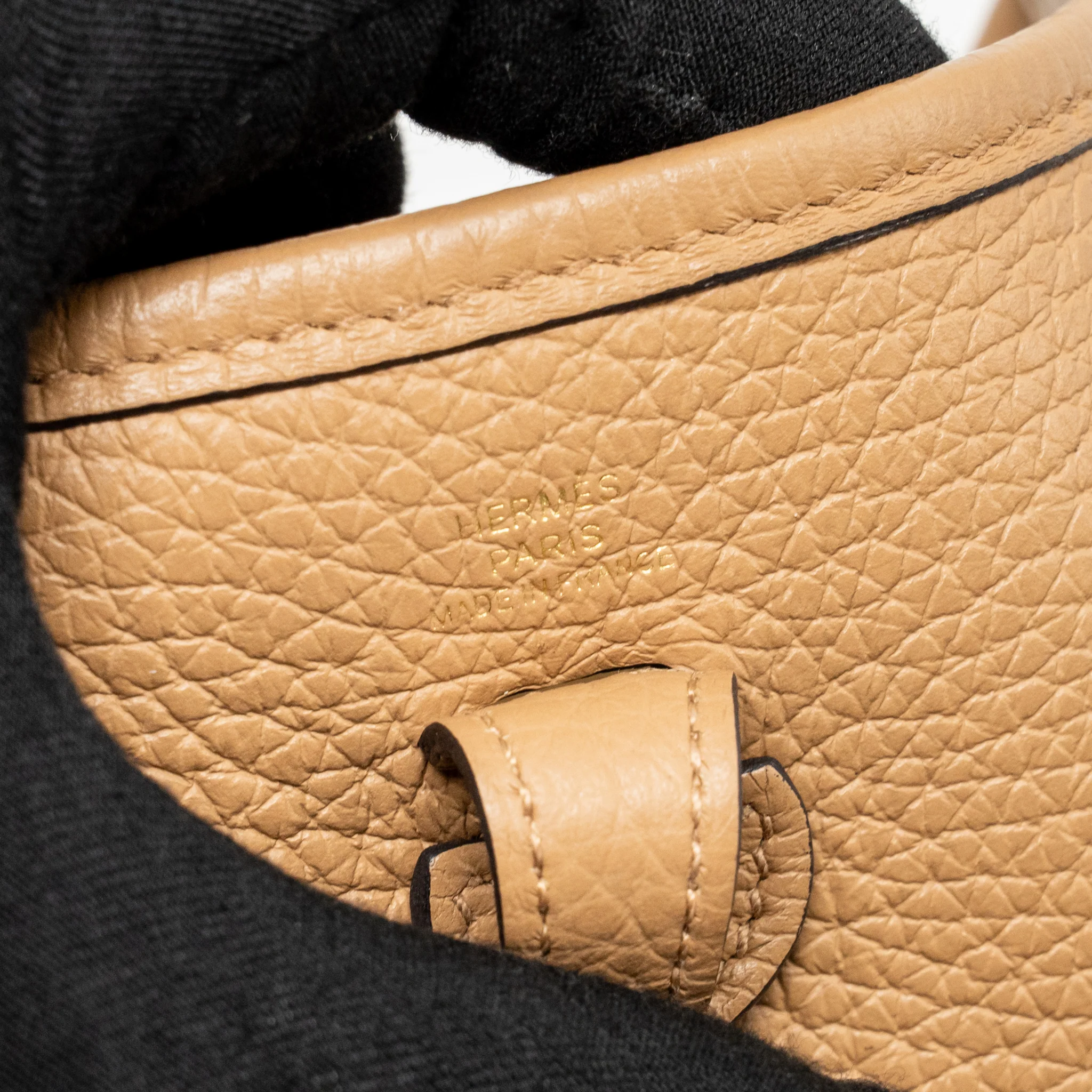 Hermes Mini Evelyne Clemence Chai GHW Stamp U - Image 13
