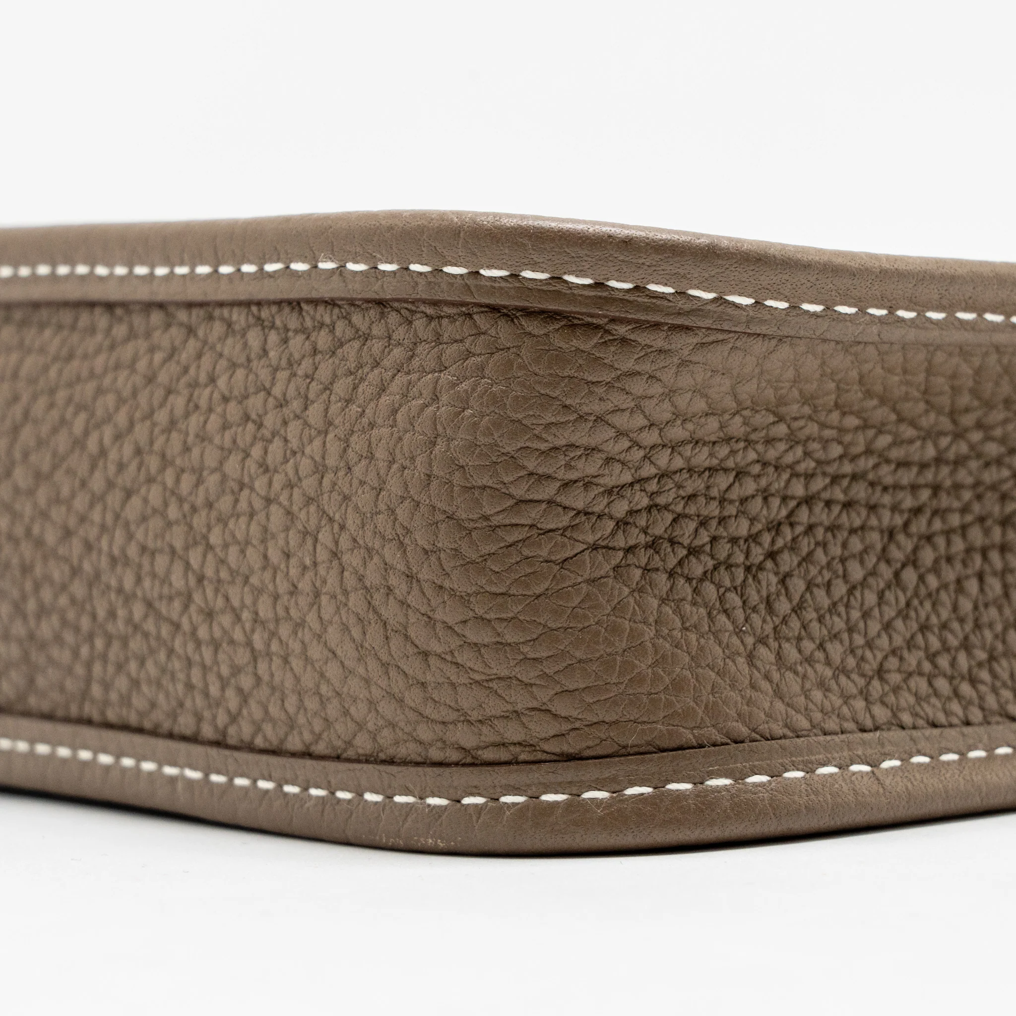 Hermes Mini Evelyne Clemence Etoupe SHW Stamp Z - Image 7