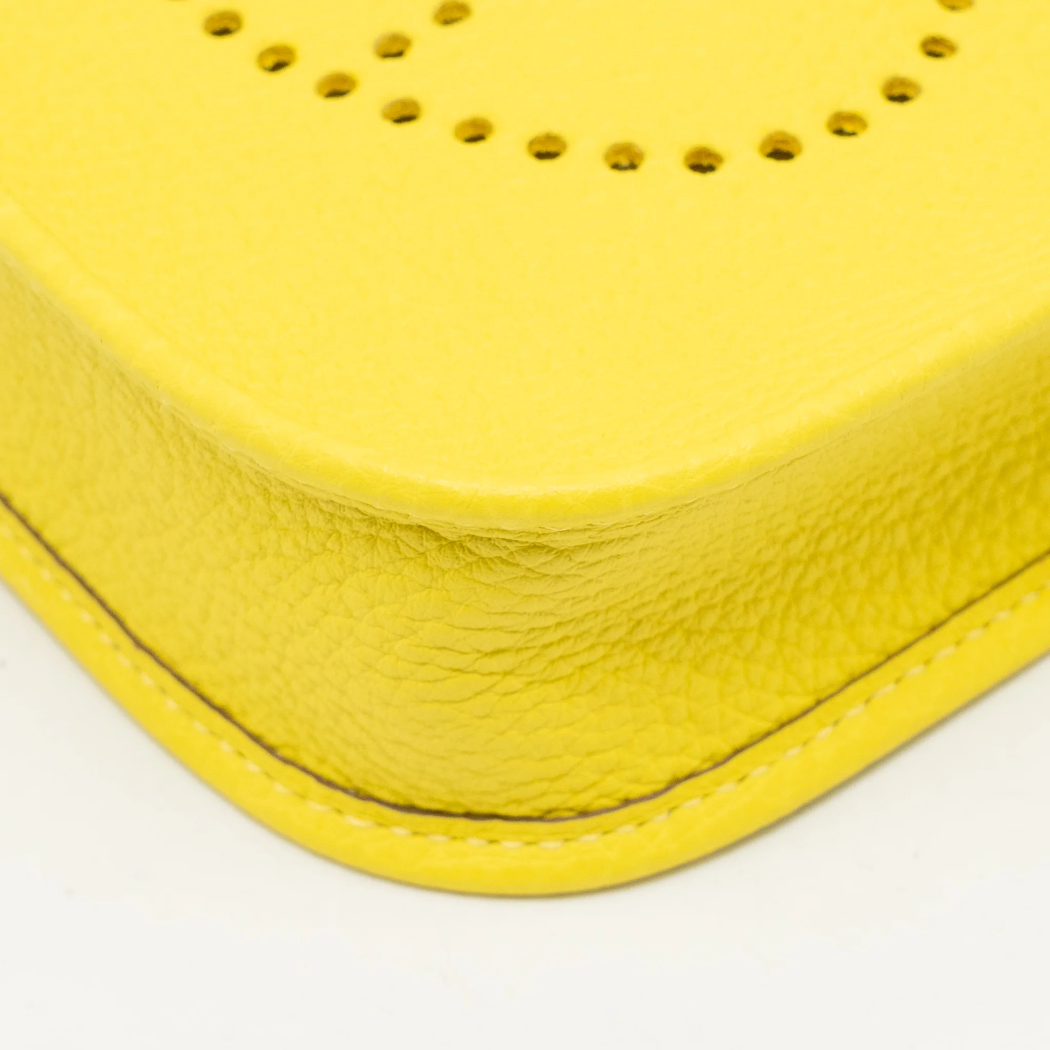 Hermes Mini Evelyne Clemence Lime SHW Stamp U - Image 10