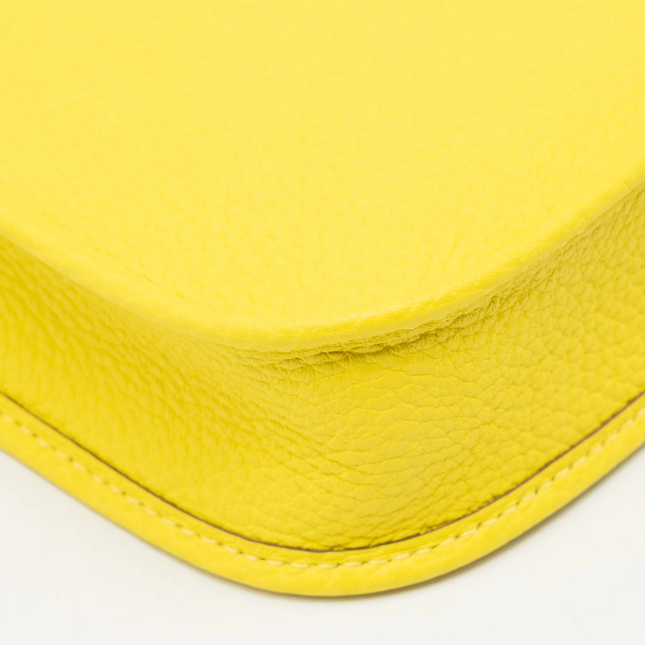 Hermes Mini Evelyne Clemence Lime SHW Stamp U - Image 11