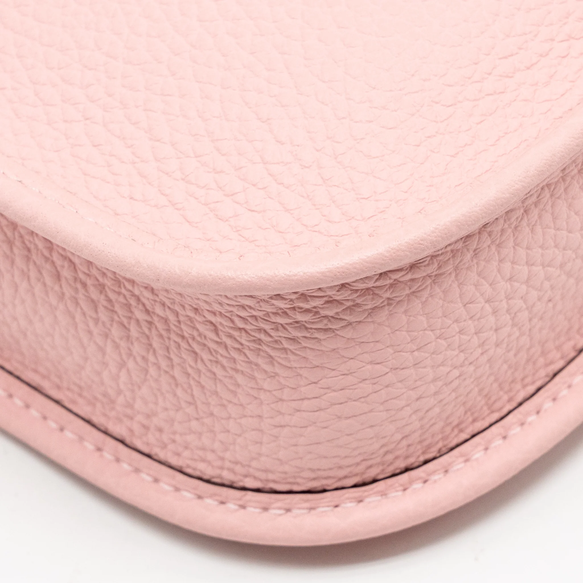 Hermes Mini Evelyne Clemence Rose Sakura SHW Stamp W - Image 11