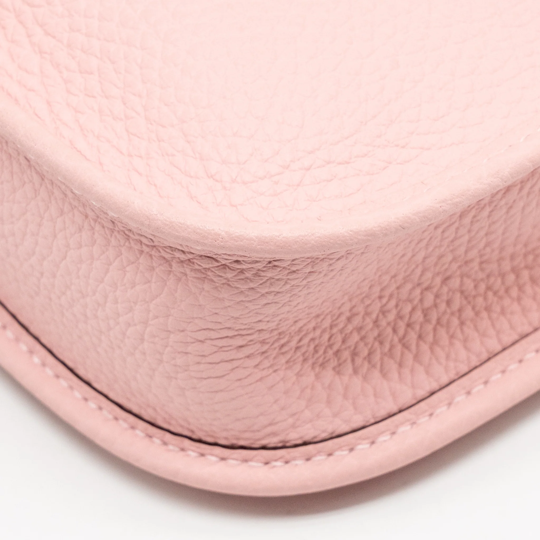Hermes Mini Evelyne Clemence Rose Sakura SHW Stamp W - Image 12