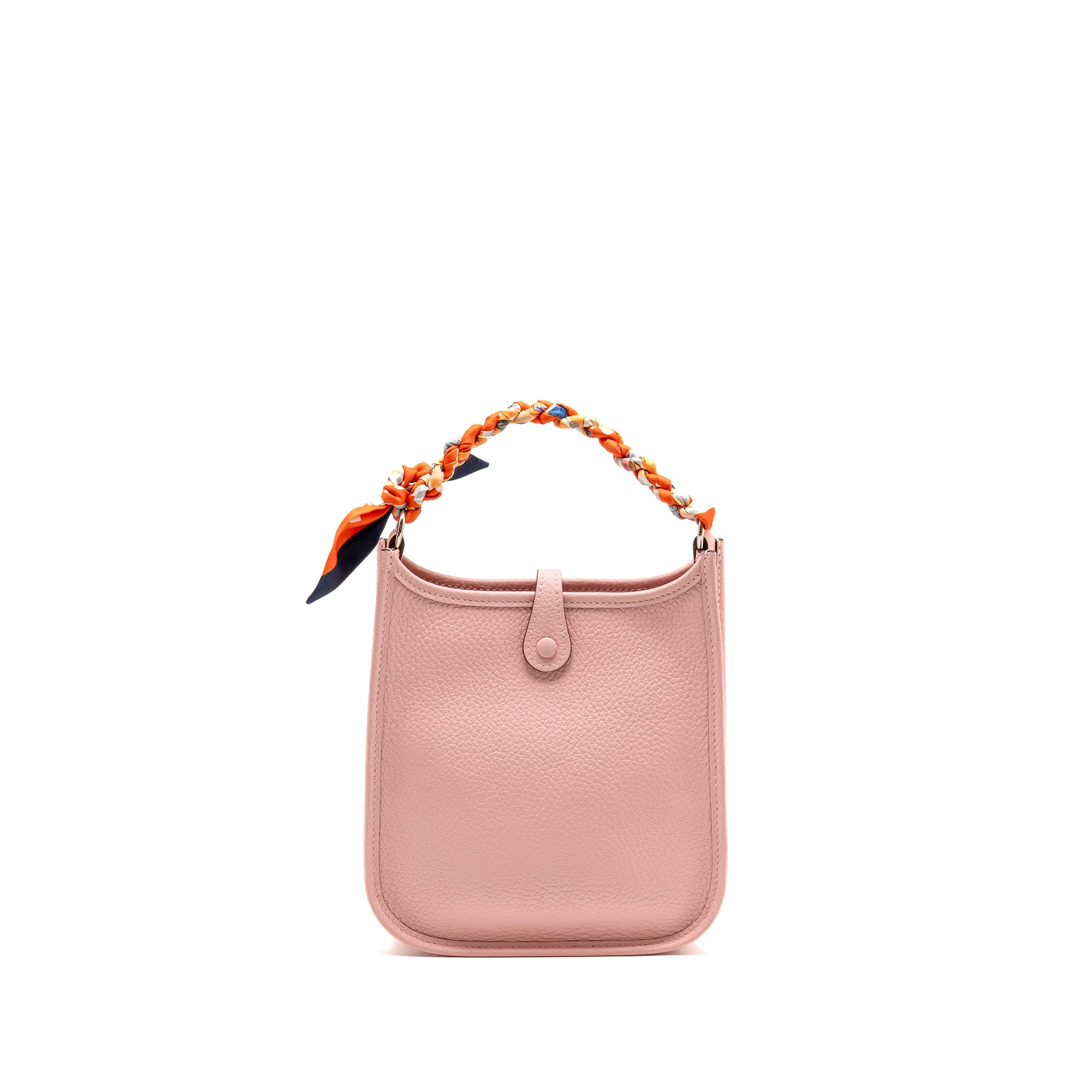 Hermes Mini Evelyne Clemence Rose Sakura SHW Stamp W - Image 2