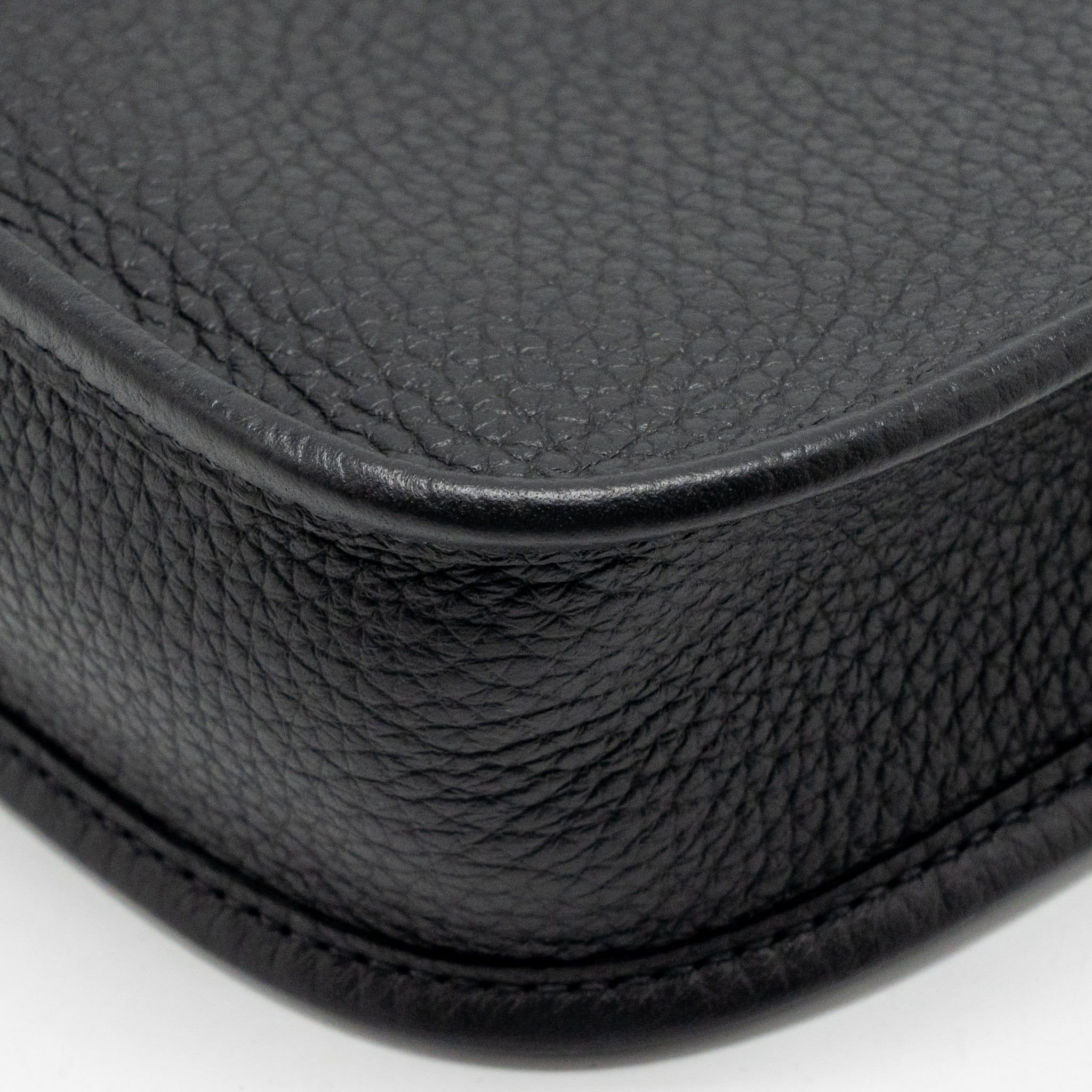 Hermes mini evelyne short clemence black/gris misty SHW stamp W - Image 12
